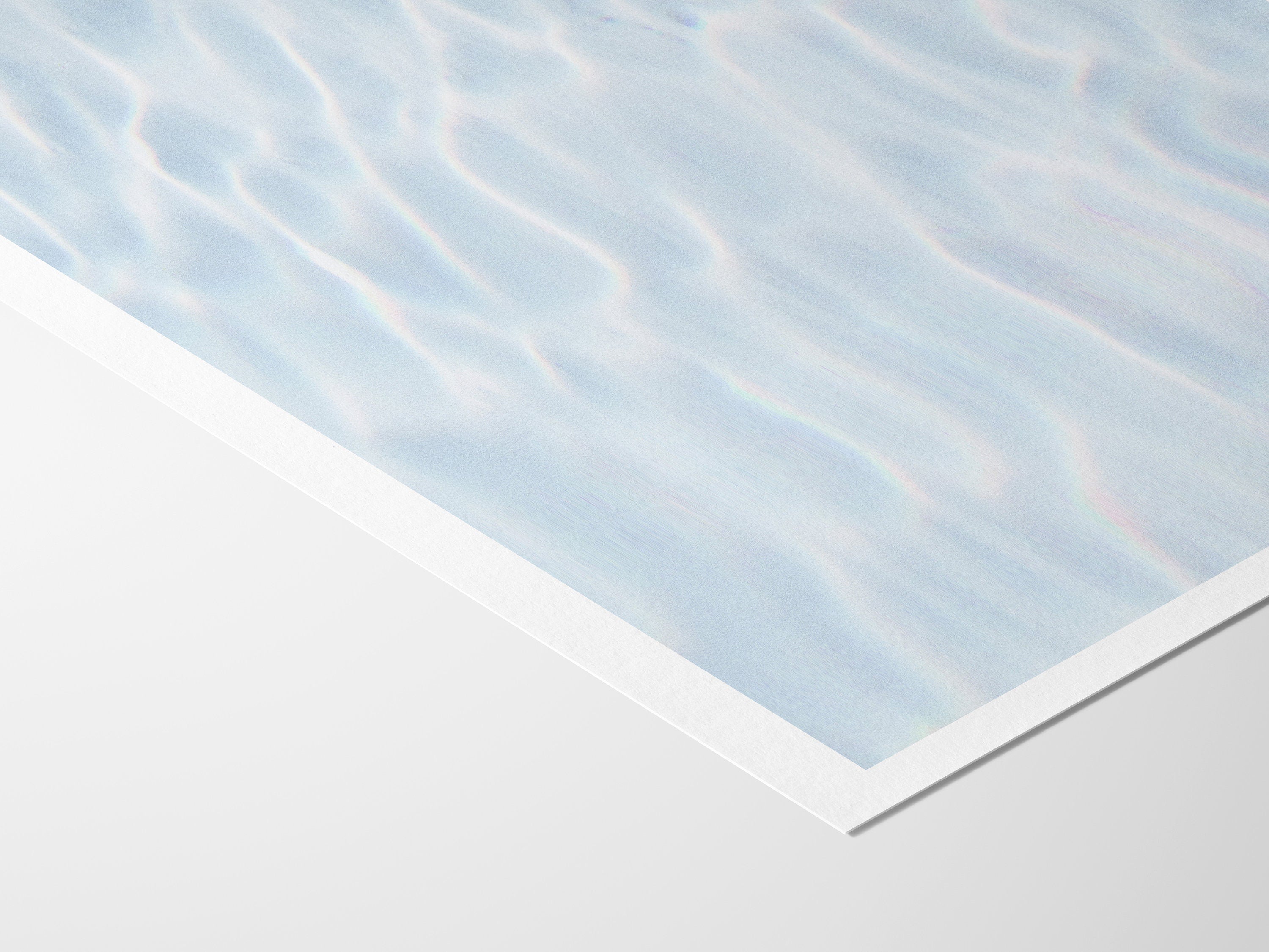 Abstract Blue Swimming Pool Wall Decor Art – Minimal Aesthetic Artwork For Living Room, Bathroom, Home Office | Untitled (298) Giclée Print