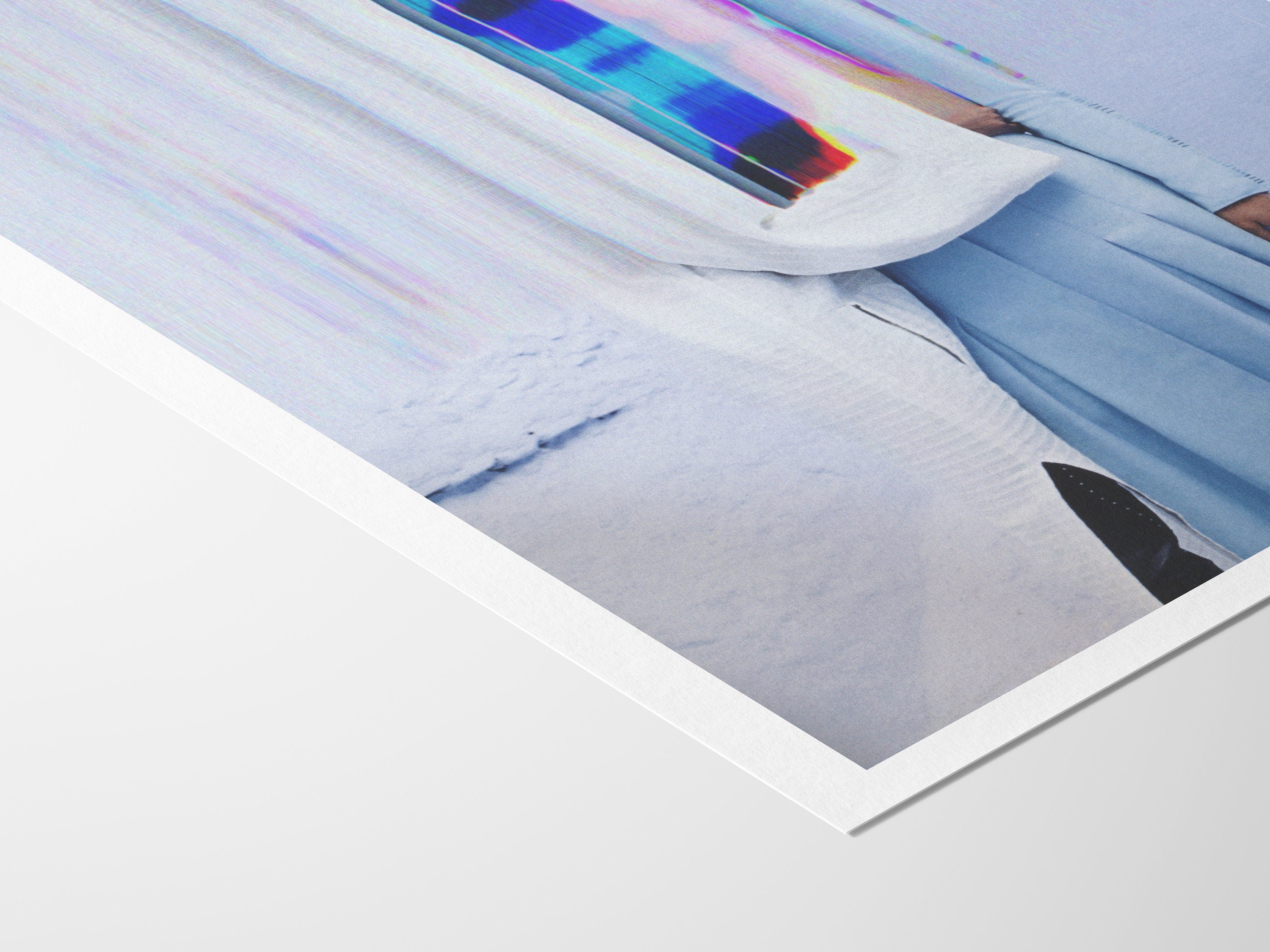 Beautiful Surrealist Blue and White Wall Art, Altered Couples Photo for Home, Office, Bedroom, Living Room | - Untitled (302) Giclée Print