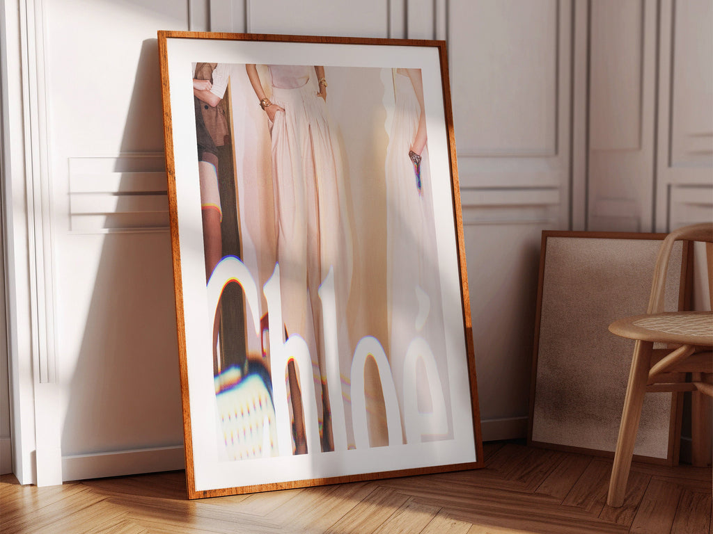 Classy Fashion Abstract Wall Art Print - Unique Feminine Home Decor for Living Room Bedroom, Bathroom, Office | Untitled (307) Giclée Print