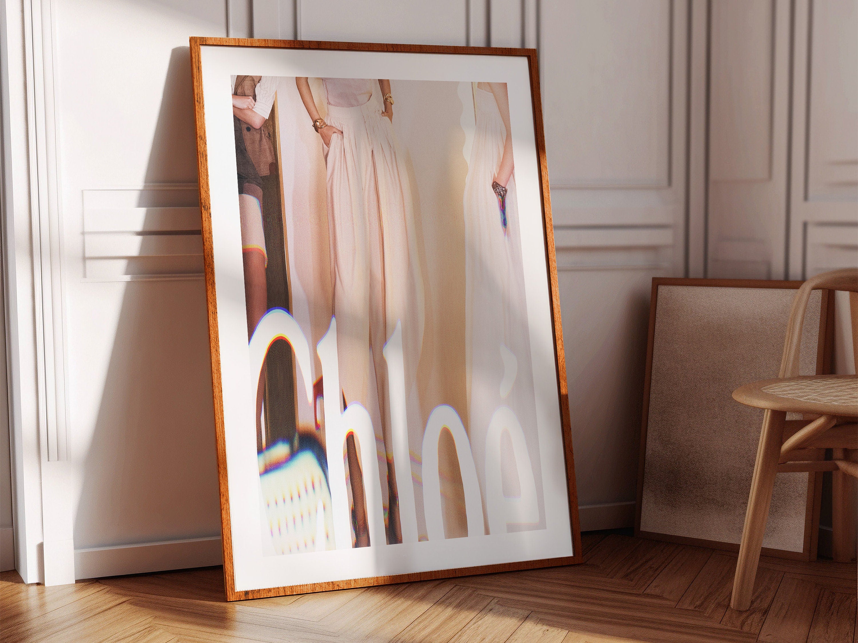 Classy Fashion Abstract Wall Art Print - Unique Feminine Home Decor for Living Room Bedroom, Bathroom, Office | Untitled (307) Giclée Print