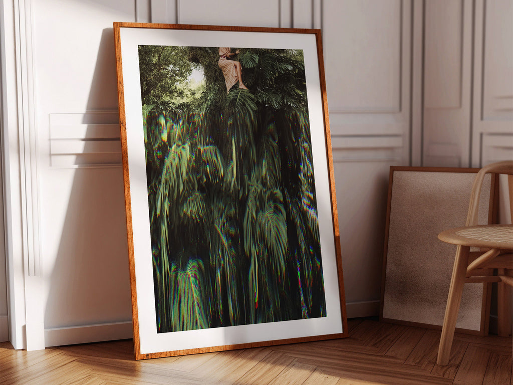 Monstera Plant Art Print - Modern Funky Altered Photo For Plant Lovers, Home, Office, Bedroom, Living Room | Untitled (311) Giclée Print