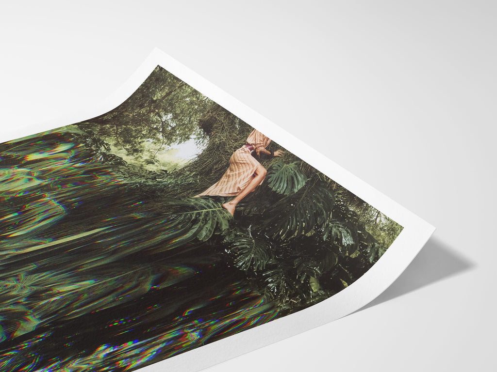 Monstera Plant Art Print - Modern Funky Altered Photo For Plant Lovers, Home, Office, Bedroom, Living Room | Untitled (311) Giclée Print