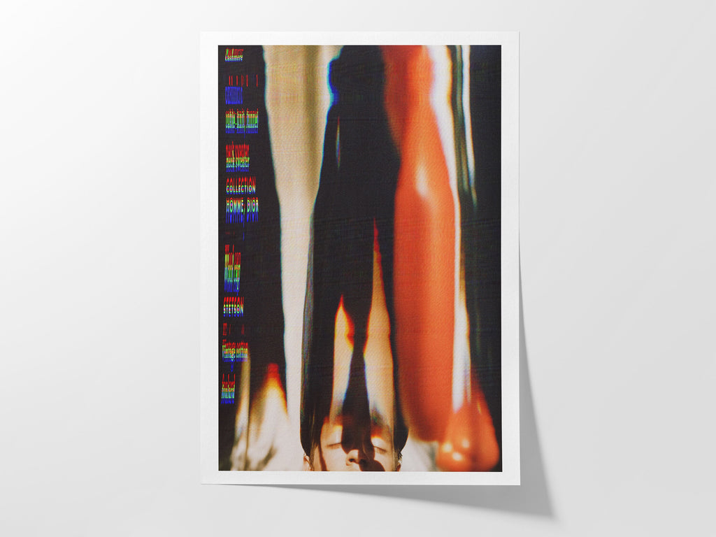 Red And Black Altered Photo Wall Art Print - Unique Bohemian Decor for Living Room, Bedroom, Home, Office | Untitled (314) Giclée Print