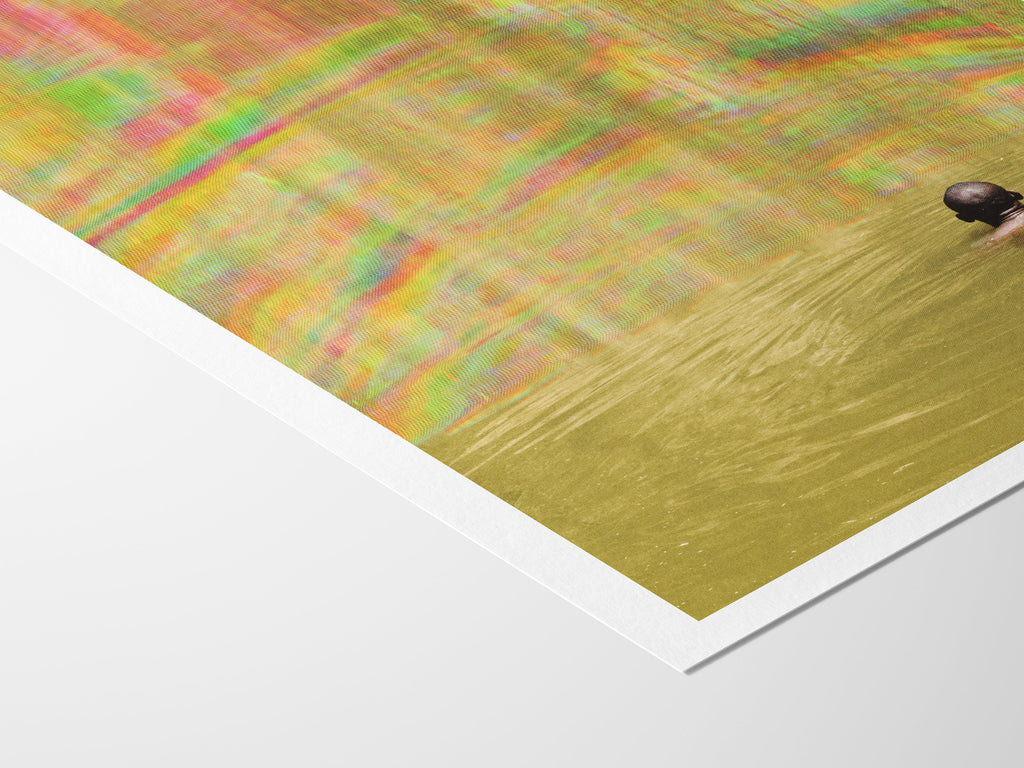 Unique Psychedelic Swimming Pool Art Print - Eccentric Wall Decor for Living Room, Office, Bedroom, Bookshelf | Untitled (315) Giclée Print