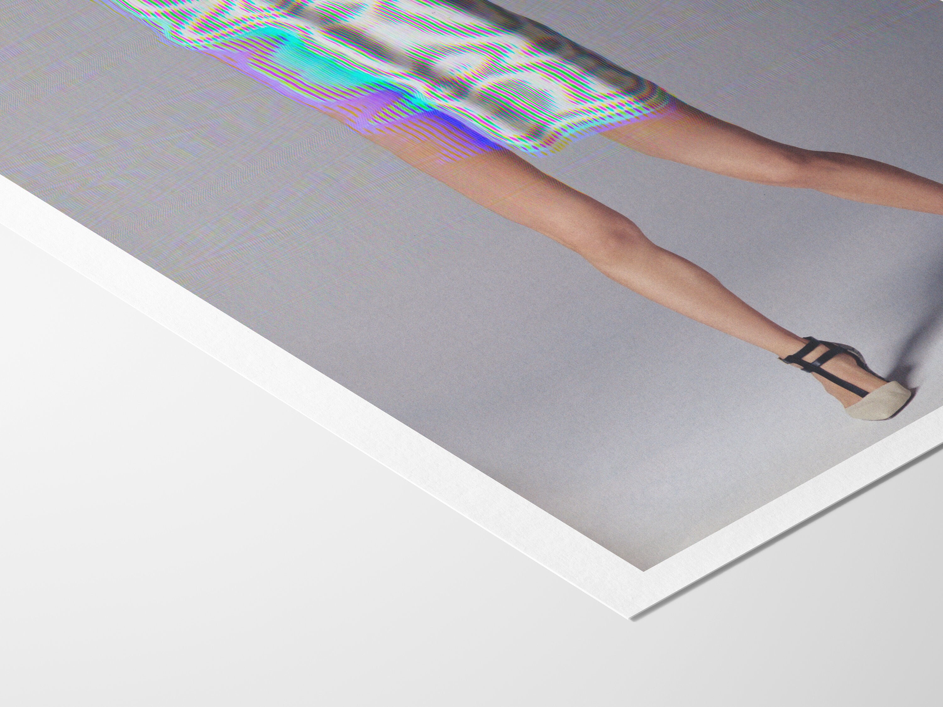 Surreal Altered Fashion Portrait - Colorful Glitch Art Wall Decor for Modern Home and Office Spaces | Untitled (5) Giclée Print