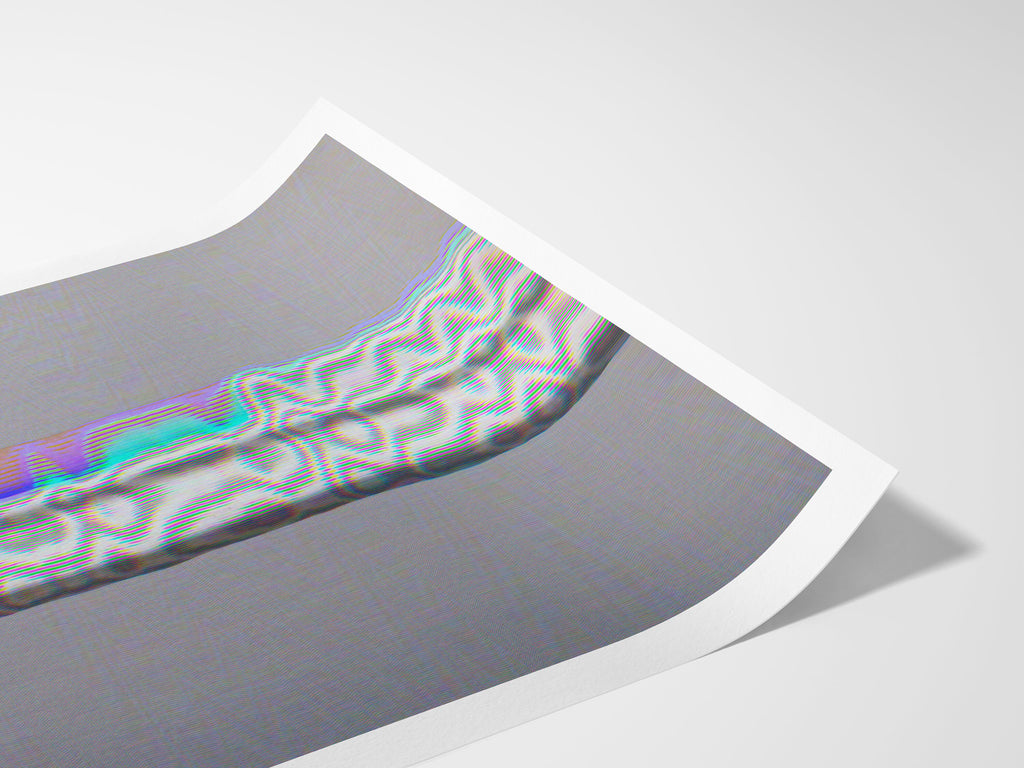 Surreal Altered Fashion Portrait - Colorful Glitch Art Wall Decor for Modern Home and Office Spaces | Untitled (5) Giclée Print