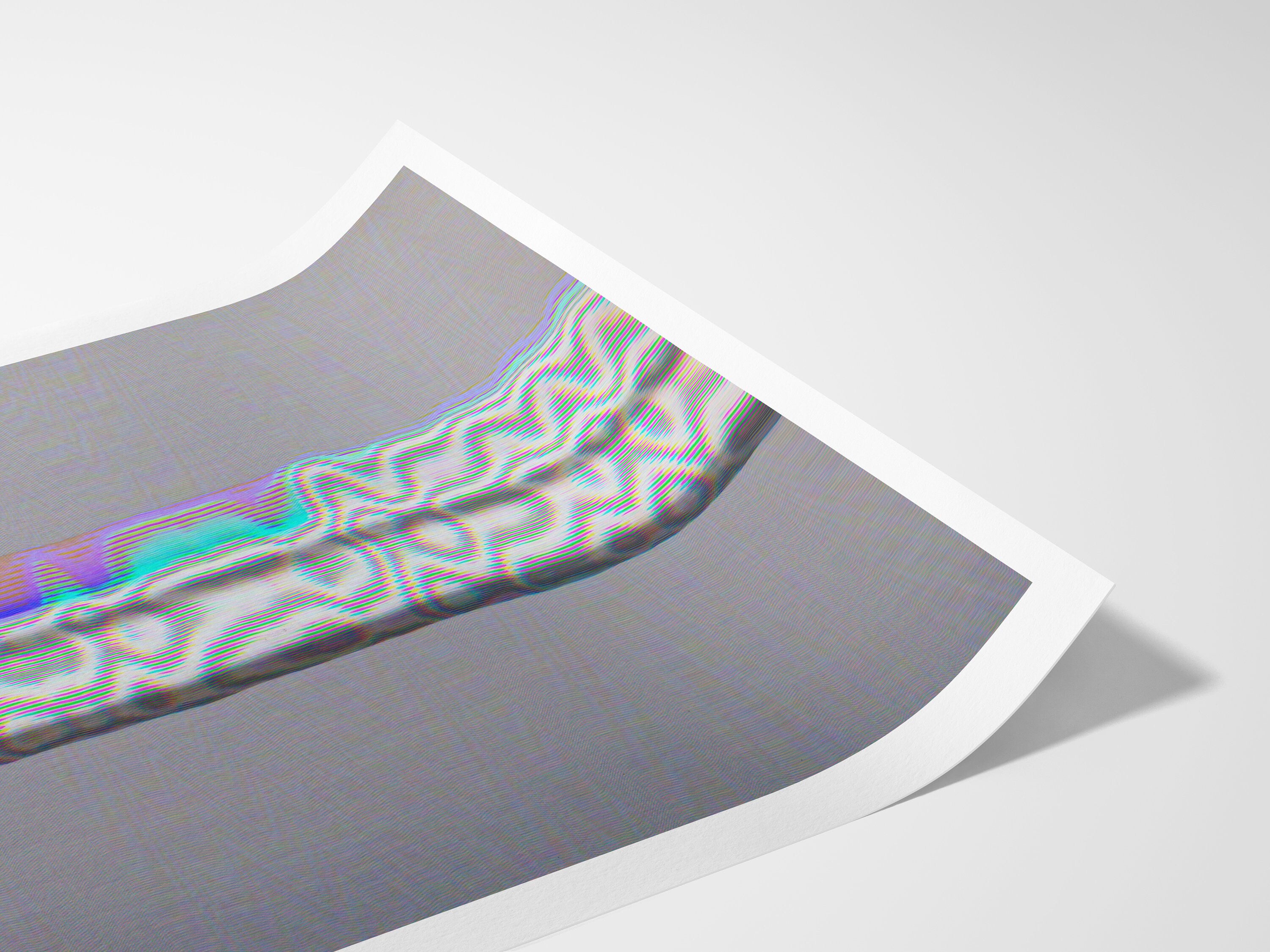 Surreal Altered Fashion Portrait - Colorful Glitch Art Wall Decor for Modern Home and Office Spaces | Untitled (5) Giclée Print