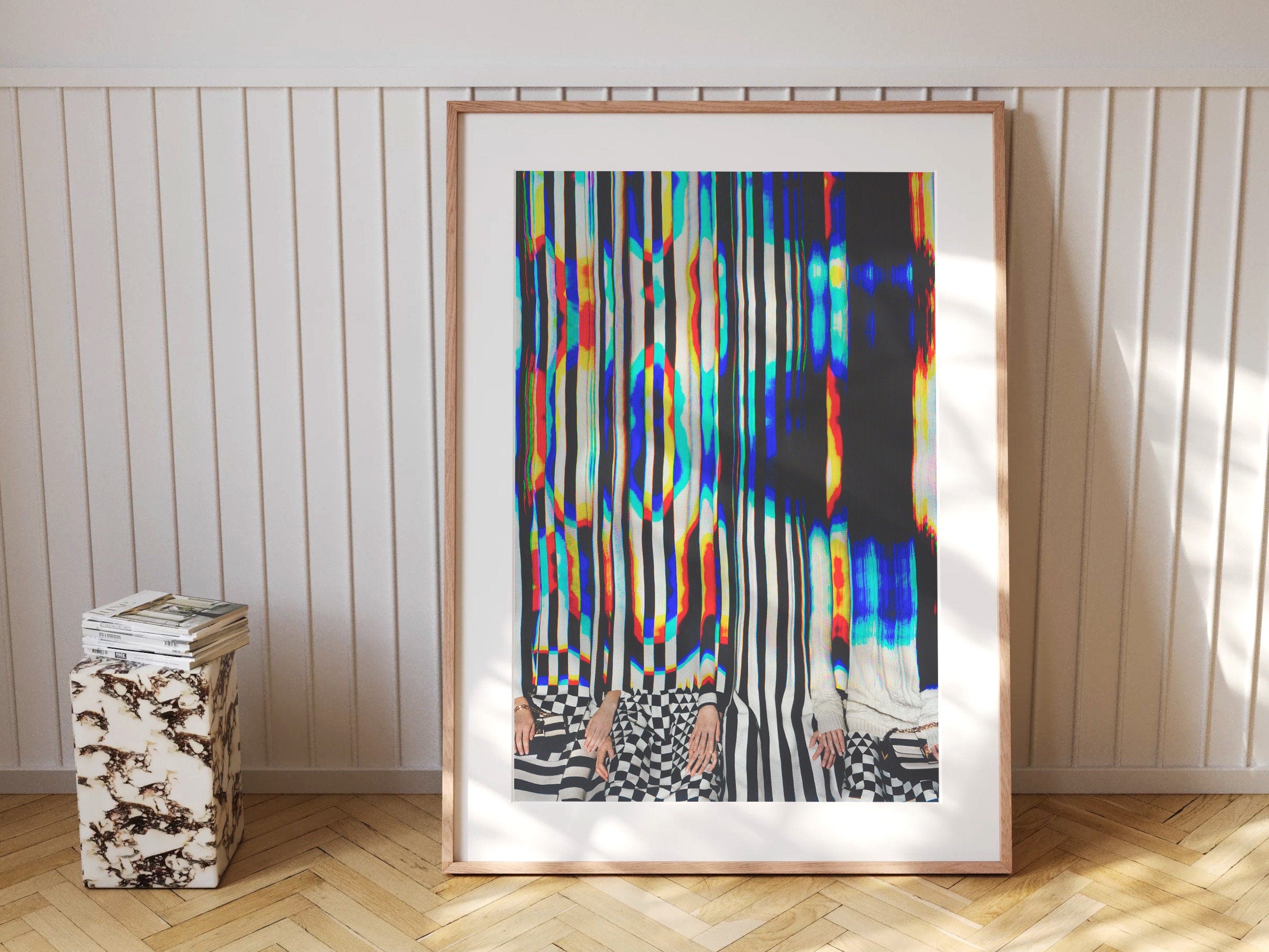 Psychedelic Altered Fashion Photo Wall Art - Postmodern Colorful Maximalist Decor for Home, Apartment, Office | Untitled (16) Giclée Print