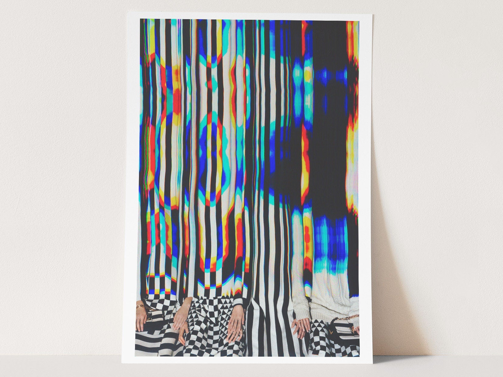 Psychedelic Altered Fashion Photo Wall Art - Postmodern Colorful Maximalist Decor for Home, Apartment, Office | Untitled (16) Giclée Print
