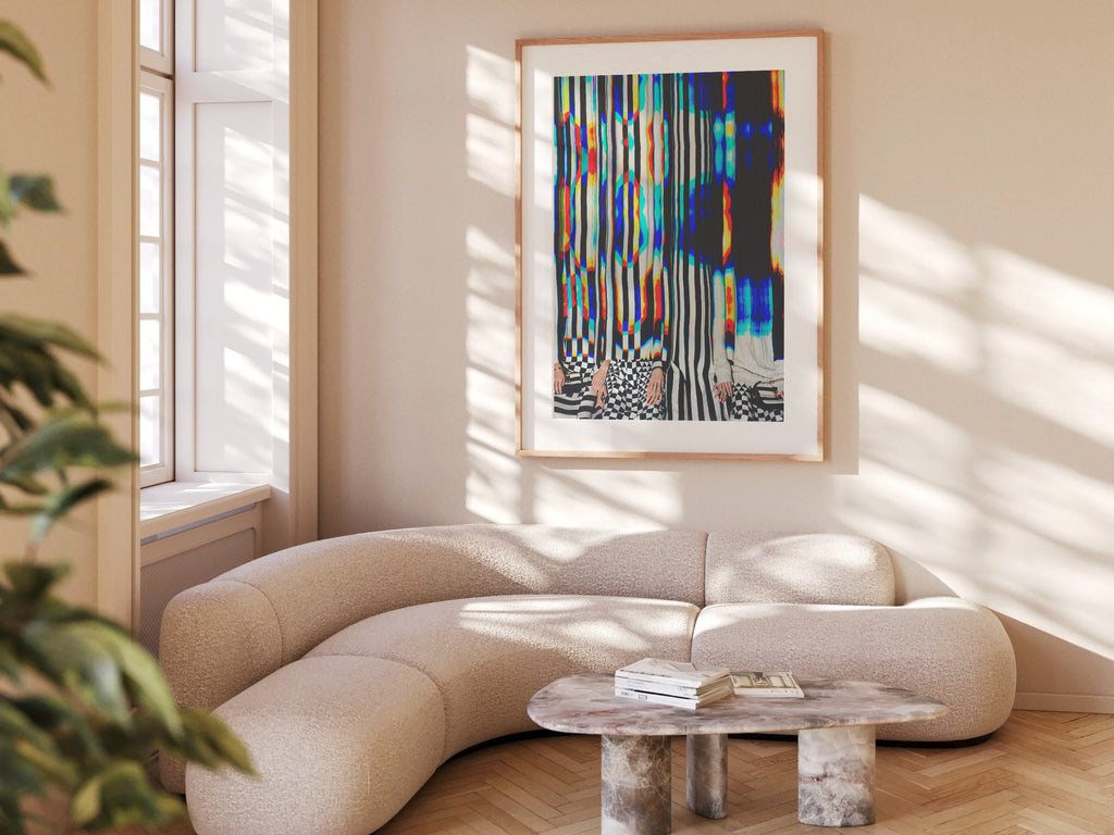 Psychedelic Altered Fashion Photo Wall Art - Postmodern Colorful Maximalist Decor for Home, Apartment, Office | Untitled (16) Giclée Print