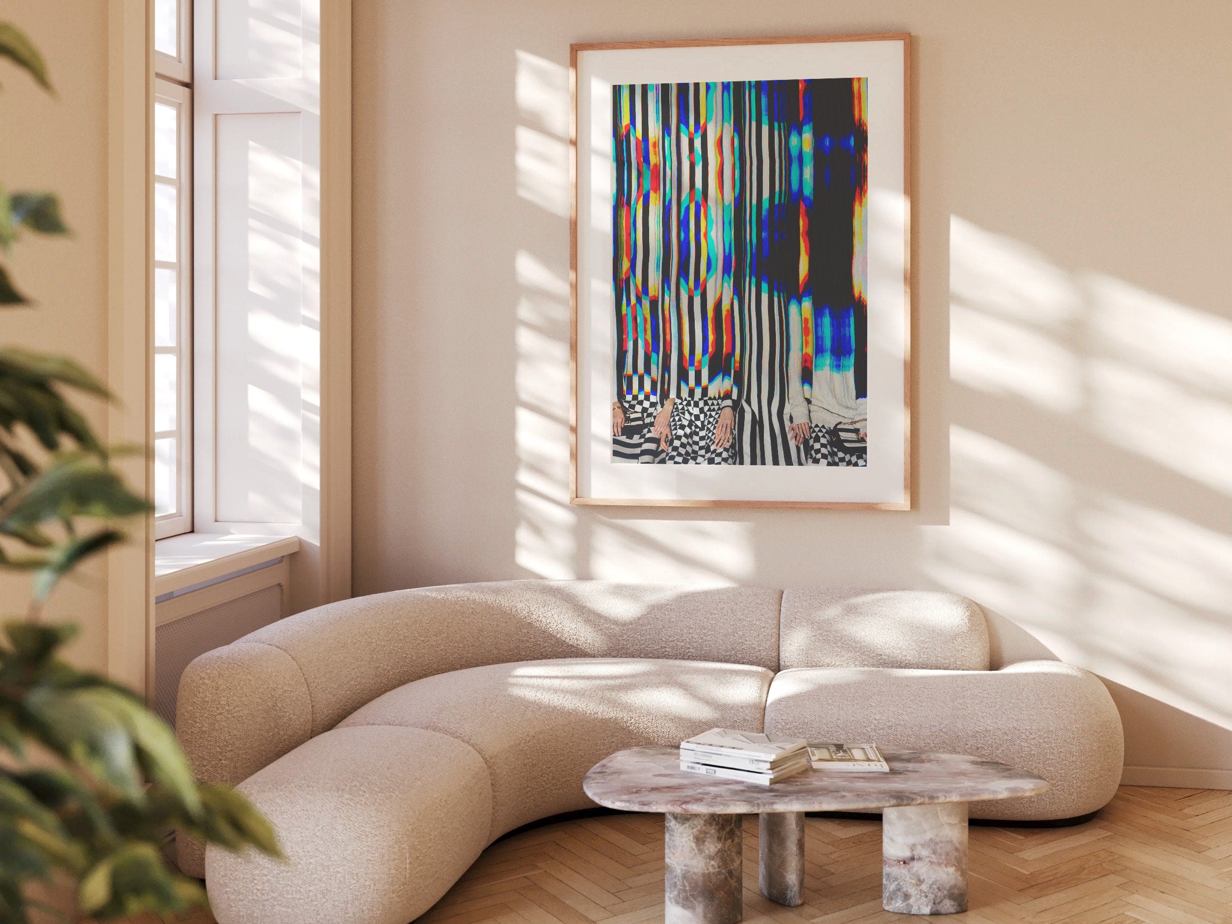 Psychedelic Altered Fashion Photo Wall Art - Postmodern Colorful Maximalist Decor for Home, Apartment, Office | Untitled (16) Giclée Print