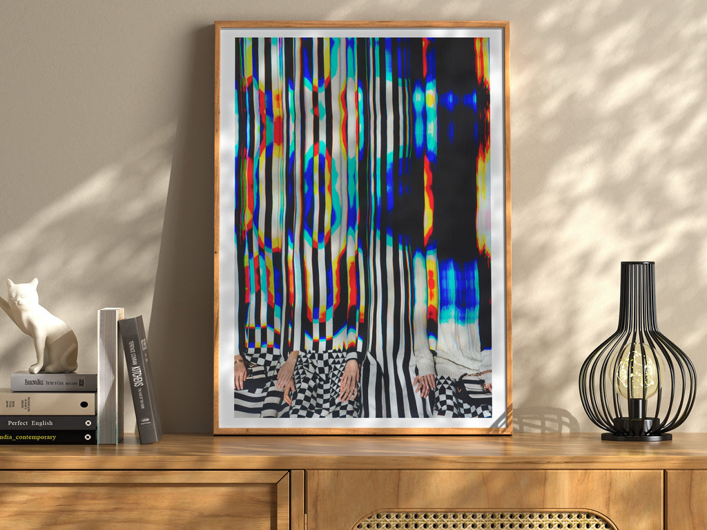 Psychedelic Altered Fashion Photo Wall Art - Postmodern Colorful Maximalist Decor for Home, Apartment, Office | Untitled (16) Giclée Print