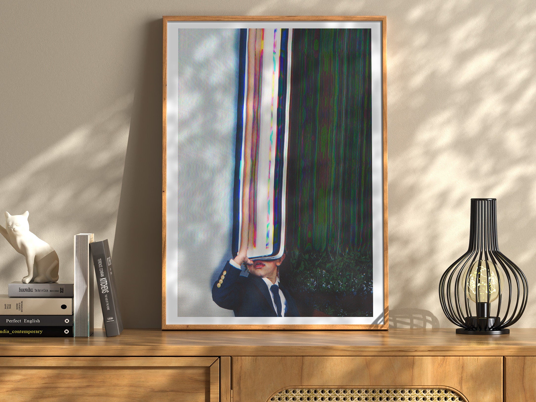 Eccentric Glitch Art Print - Abstract Digital Wall Art for Home Decor | Psychedelic Artwork | Untitled (20) Giclée Print