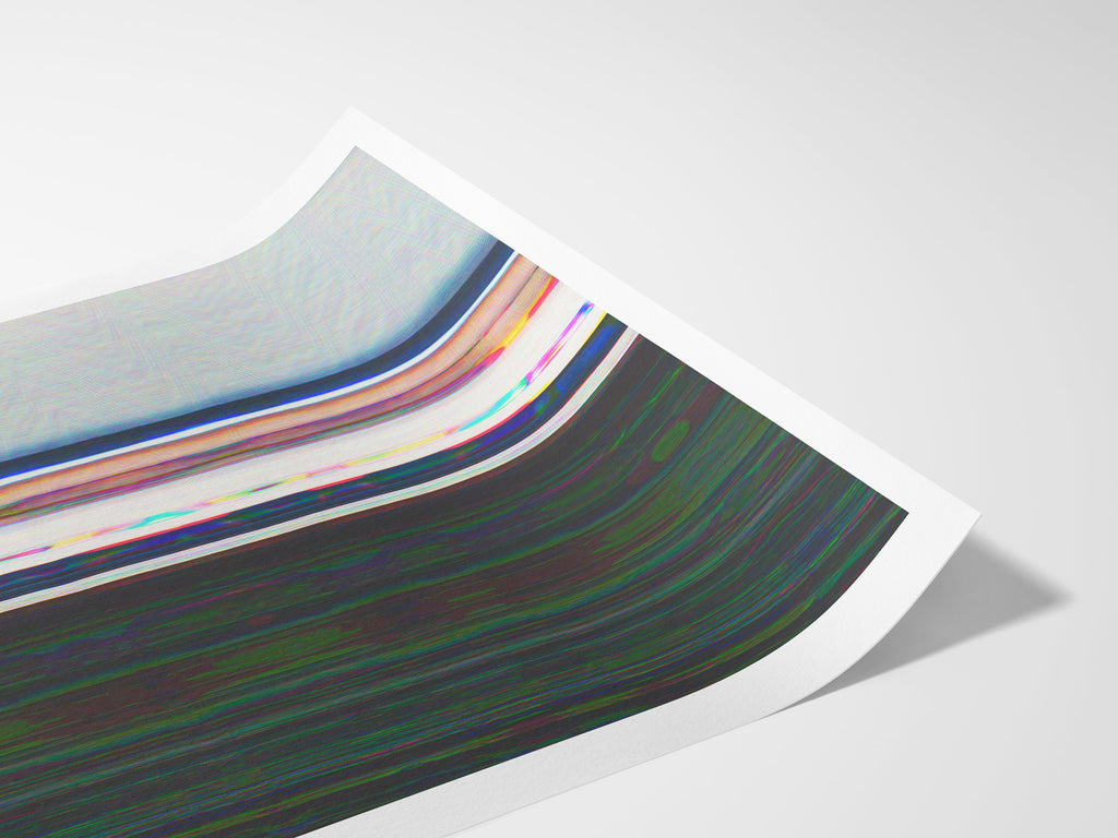 Eccentric Glitch Art Print - Abstract Digital Wall Art for Home Decor | Psychedelic Artwork | Untitled (20) Giclée Print