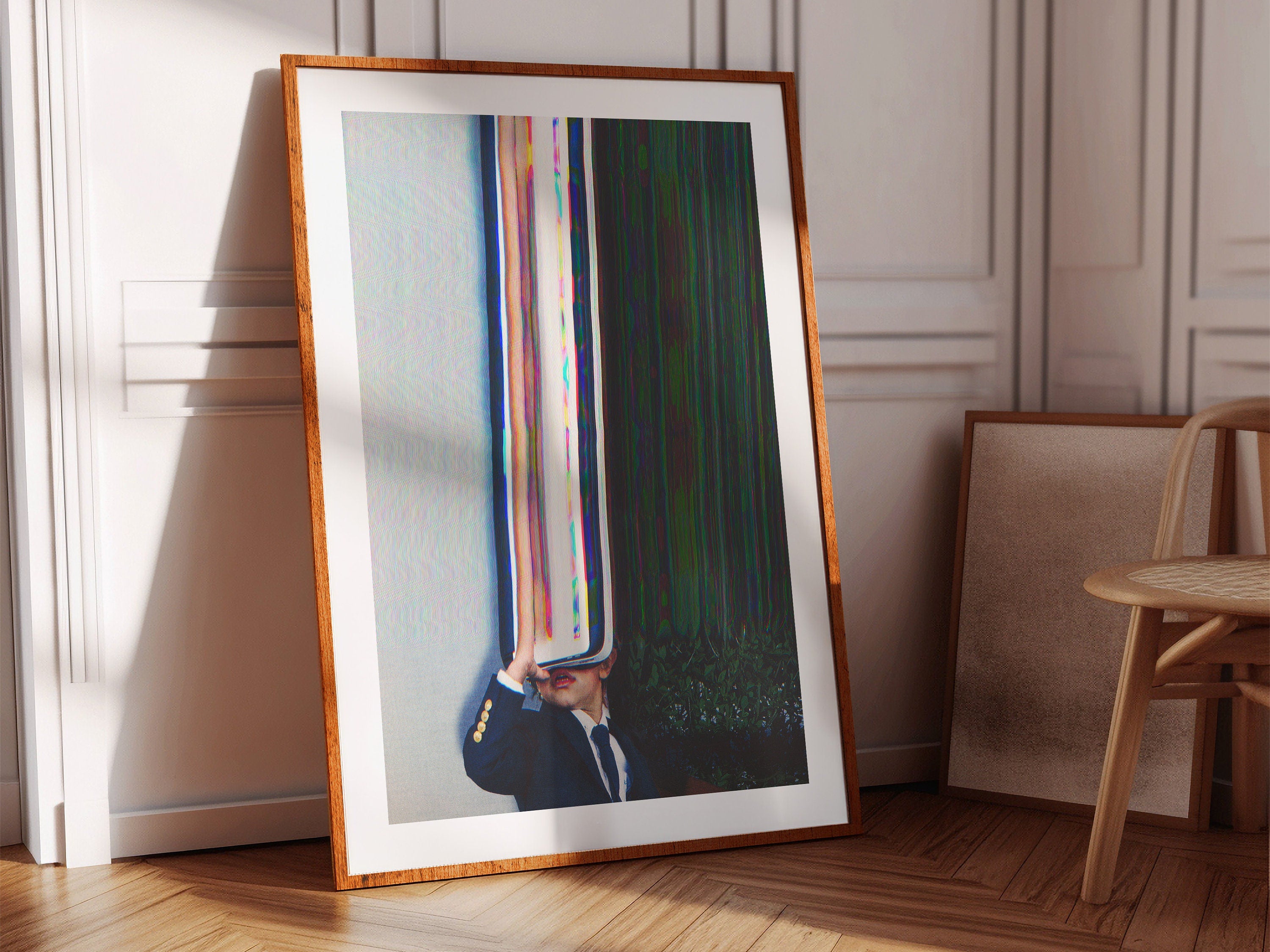 Eccentric Glitch Art Print - Abstract Digital Wall Art for Home Decor | Psychedelic Artwork | Untitled (20) Giclée Print