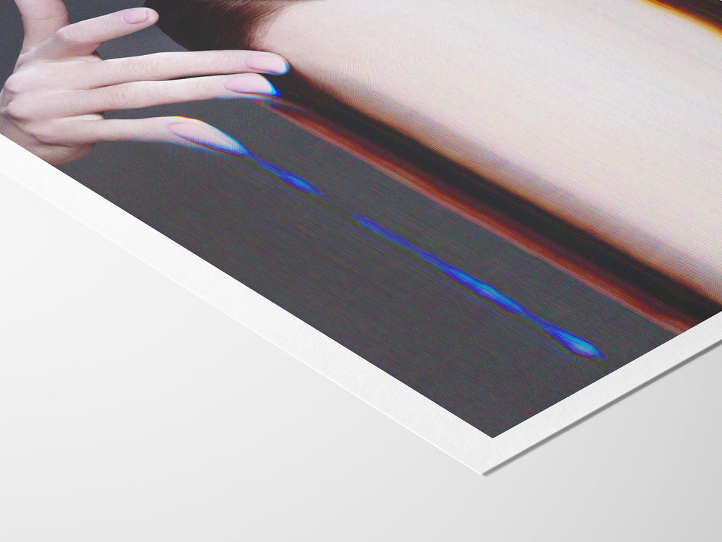 Surreal Altered Portrait Art Print - Unique Glitch Aesthetic for Contemporary Home Decor | Untitled (23) Giclée Print