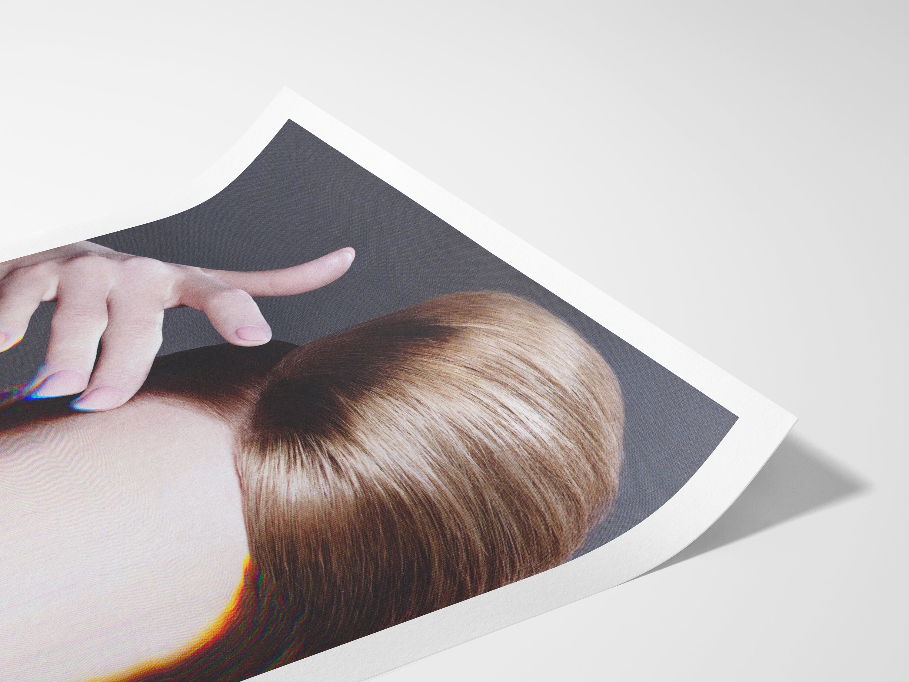 Surreal Altered Portrait Art Print - Unique Glitch Aesthetic for Contemporary Home Decor | Untitled (23) Giclée Print