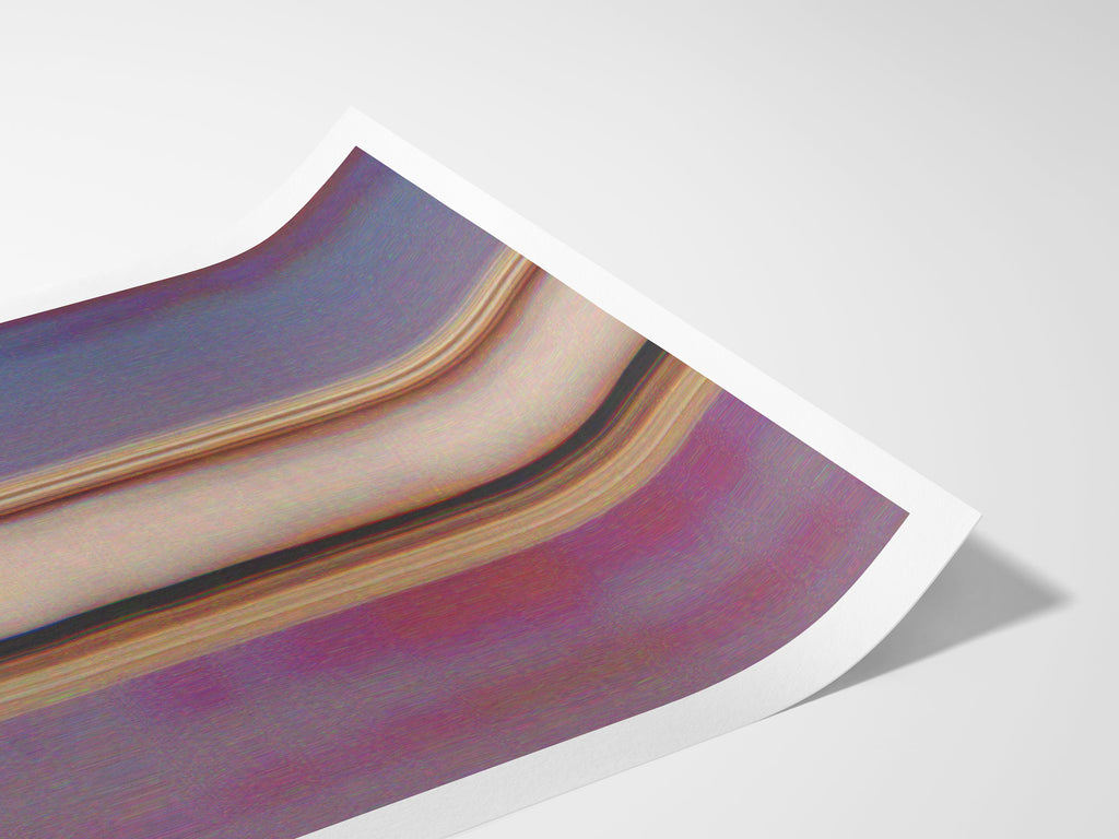 Glitch Altered Female Portrait Artwork - Colorful Blue, Purple, Pink Pastel Wall Decor for Living Room, Bedroom | Untitled (38) Giclée Print