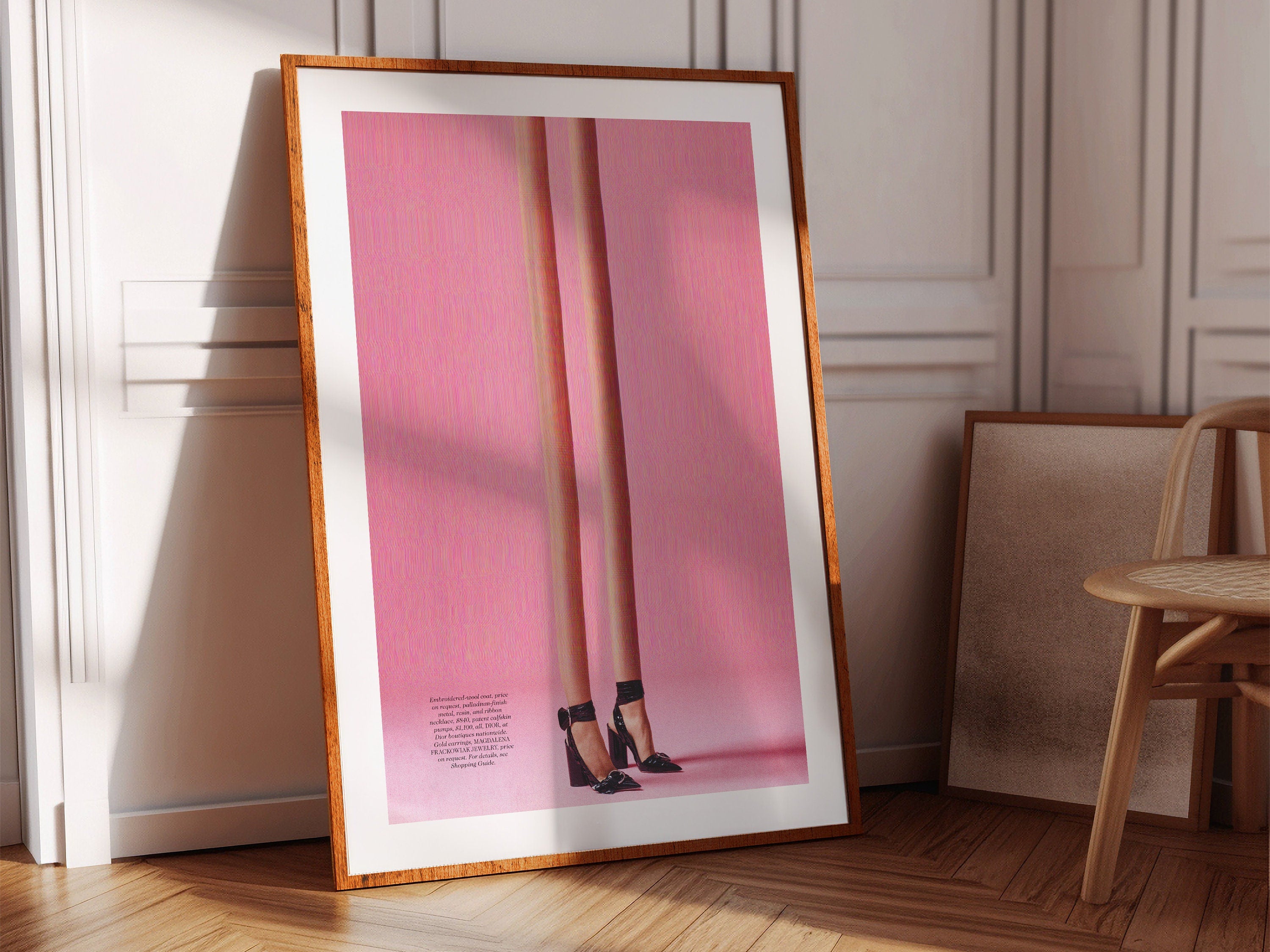 Pink Altered Fashion Photo Wall Art - Cute Feminine Wall Decor For Bedroom, Bathroom, Living Room, Office | Untitled (45) Giclée Print