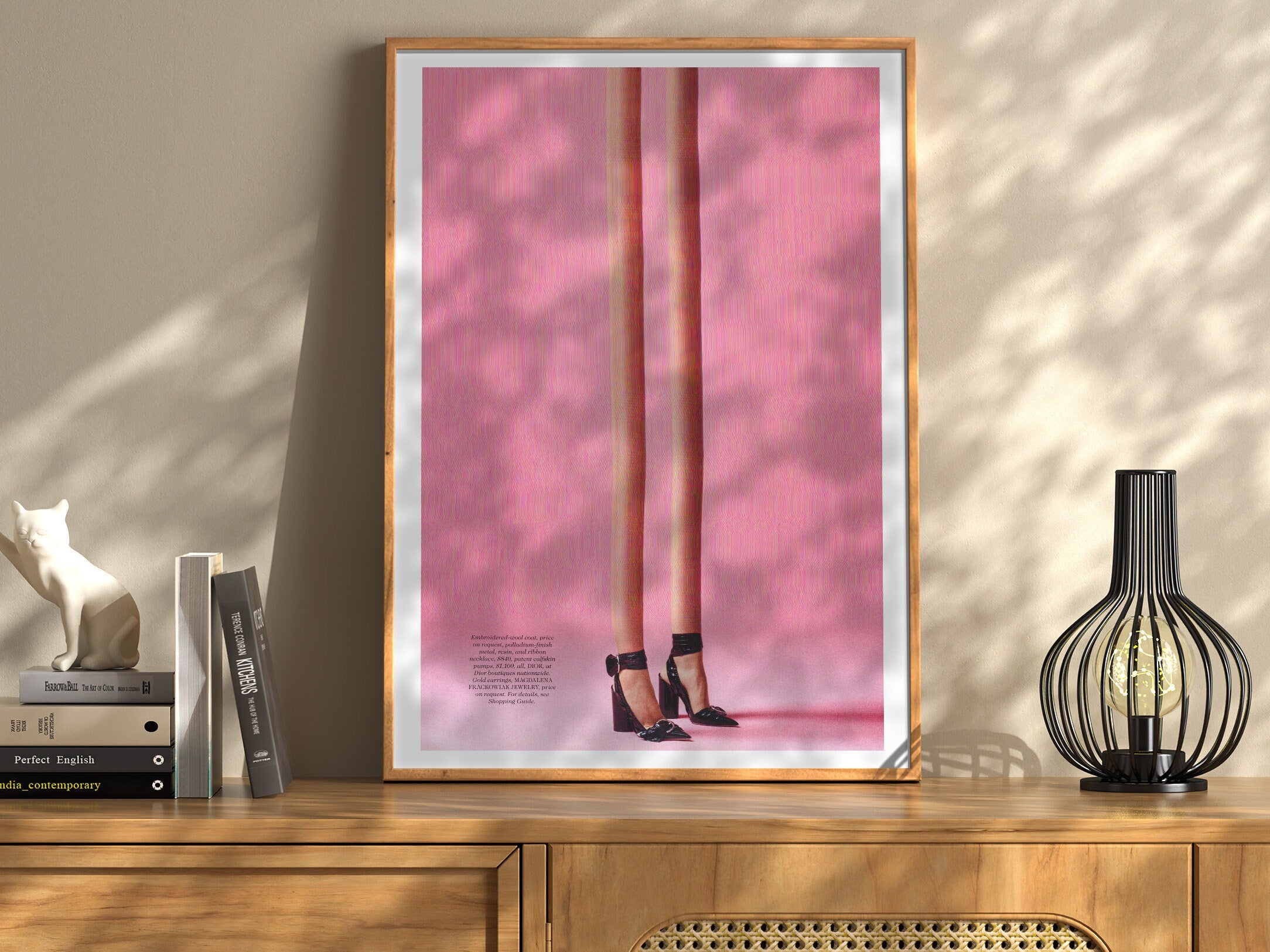 Pink Altered Fashion Photo Wall Art - Cute Feminine Wall Decor For Bedroom, Bathroom, Living Room, Office | Untitled (45) Giclée Print