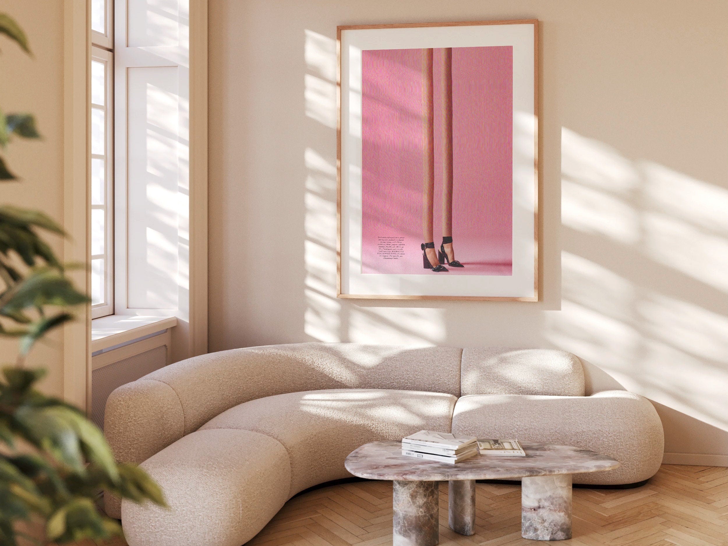 Pink Altered Fashion Photo Wall Art - Cute Feminine Wall Decor For Bedroom, Bathroom, Living Room, Office | Untitled (45) Giclée Print