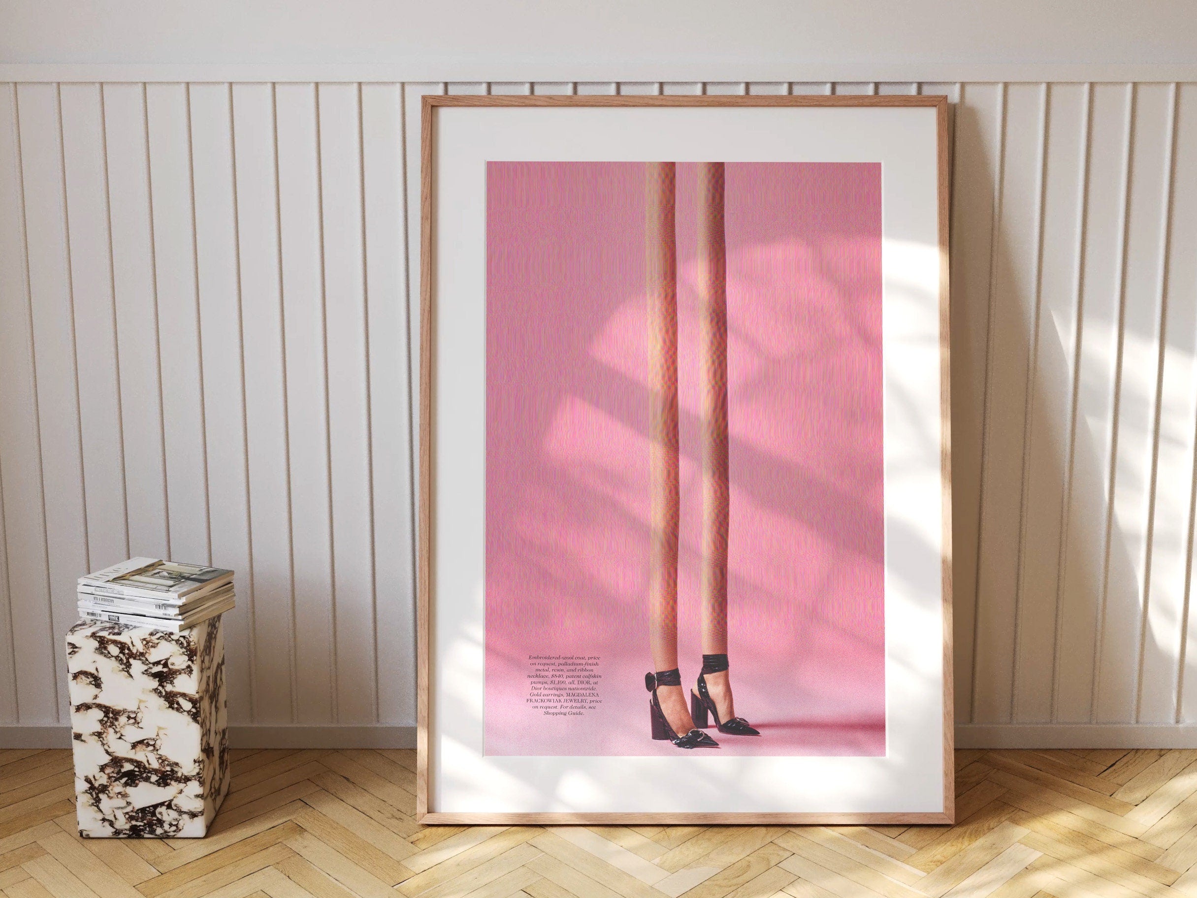 Pink Altered Fashion Photo Wall Art - Cute Feminine Wall Decor For Bedroom, Bathroom, Living Room, Office | Untitled (45) Giclée Print