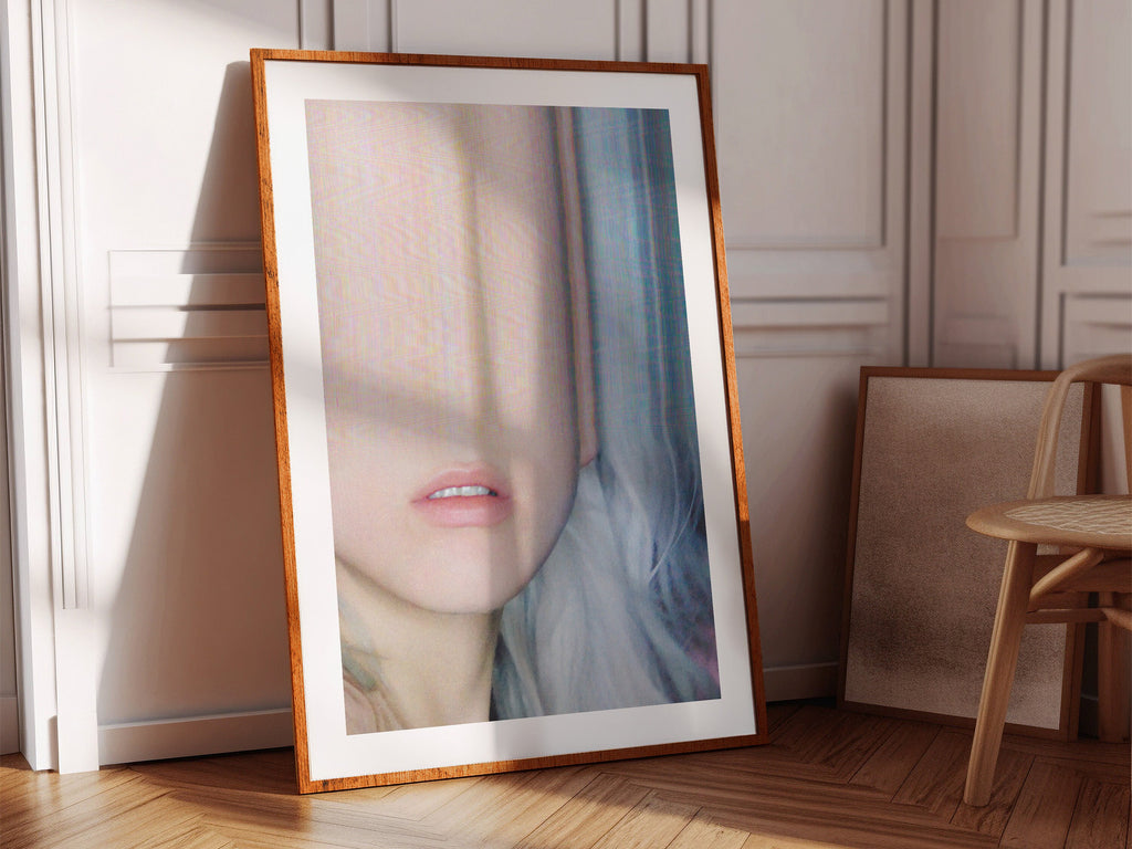 Surreal Altered Portrait Wall Art - Dreamy Feminine Glitch Aesthetic for Contemporary Home Decor | Untitled (48) Giclée Print