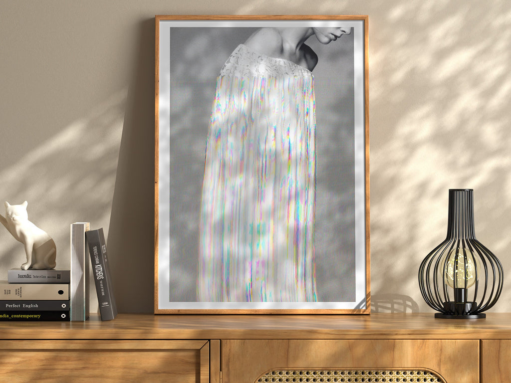 Ethereal Altered Fashion Portrait - Surreal Minimalist Wall Art for Contemporary Home Decor | Untitled (50) Giclée Print