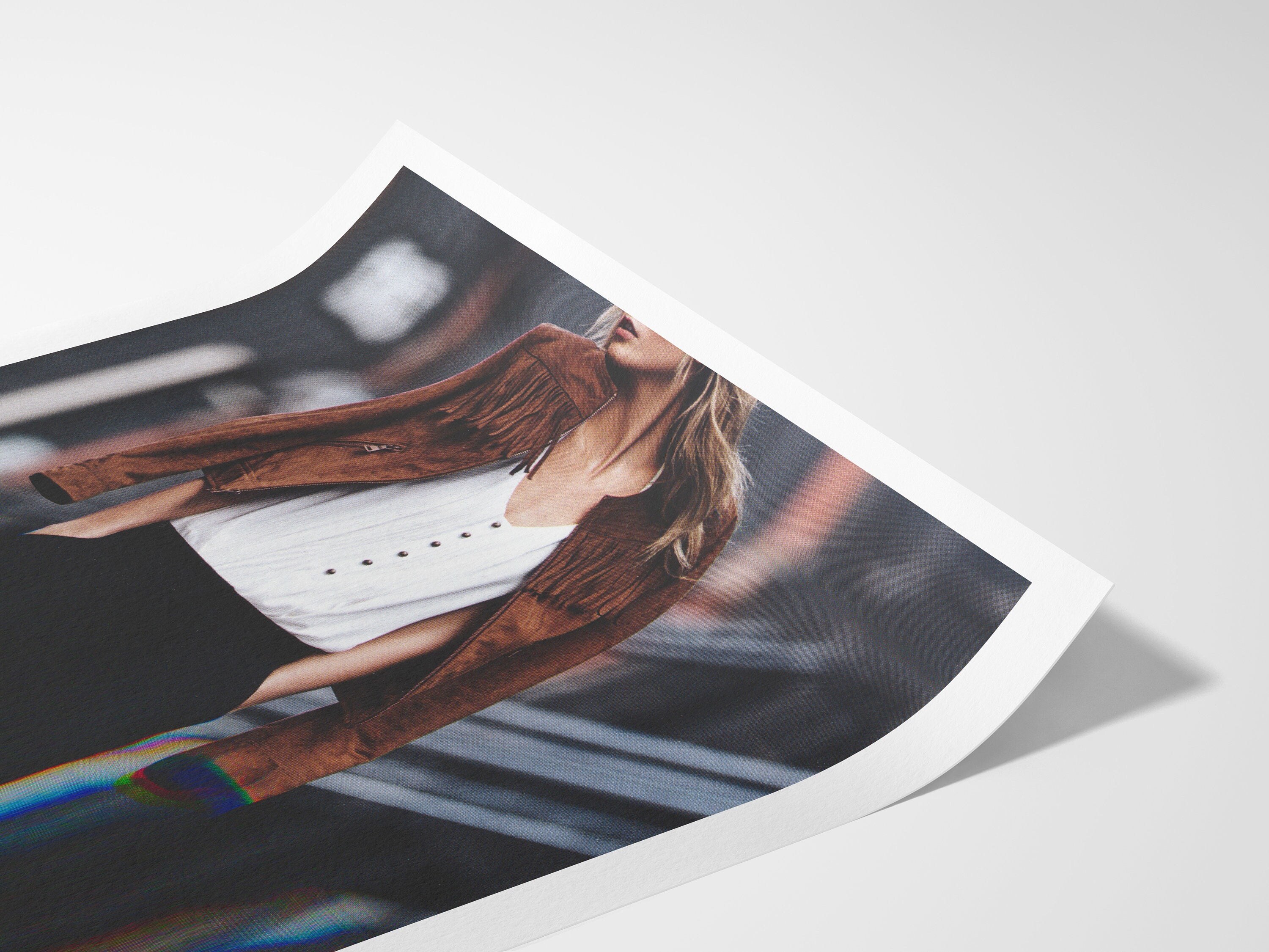 Chic Modern Fashion Portrait Wall Art - Stylish Feminine Decor for Living Room, Office, or Bedroom | Untitled (51) Giclée Print