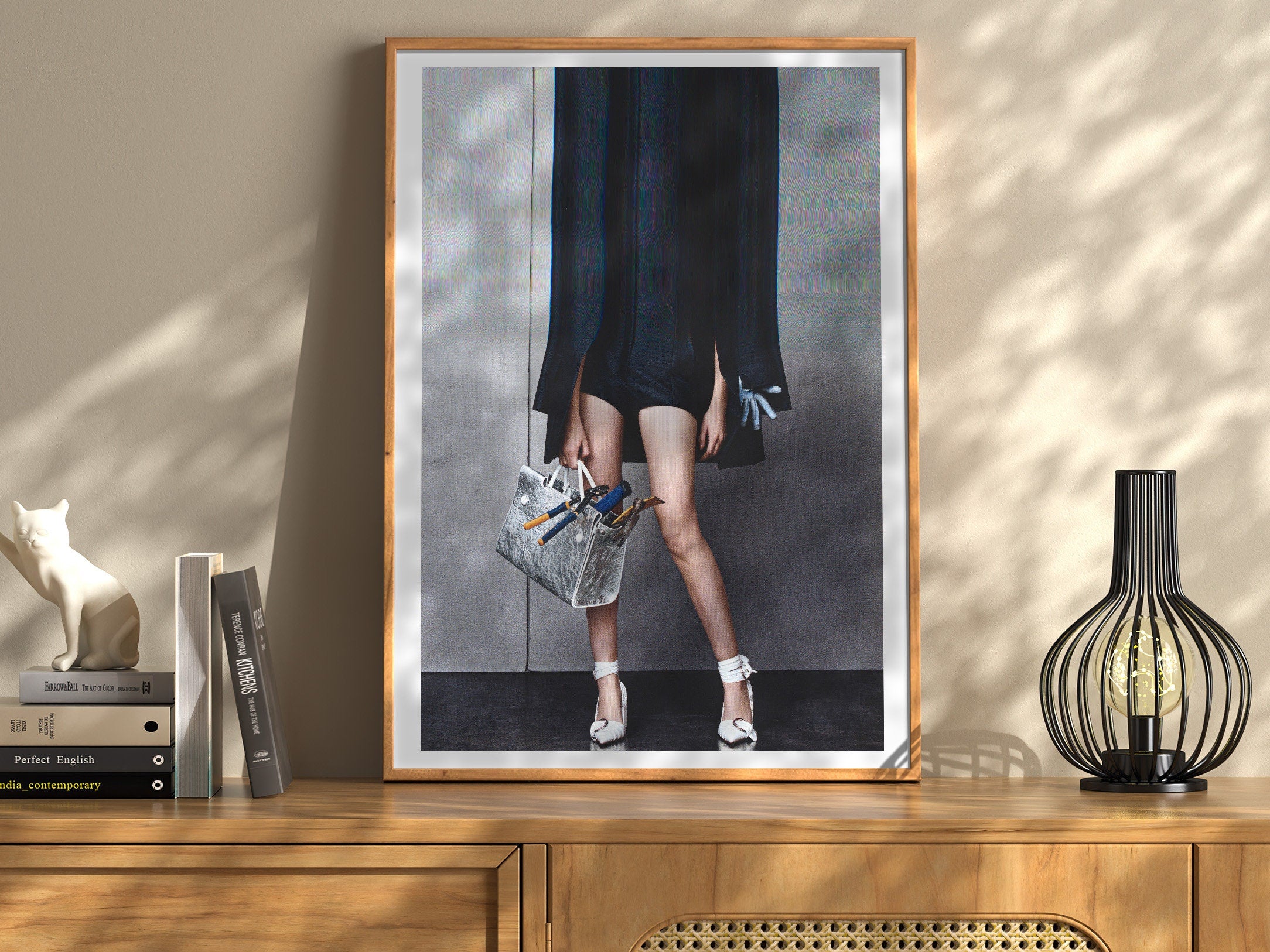 Surrealist Altered Fashion Portrait - Unique Abstract Wall Art for Contemporary Home Decor | Untitled (57) Giclée Print