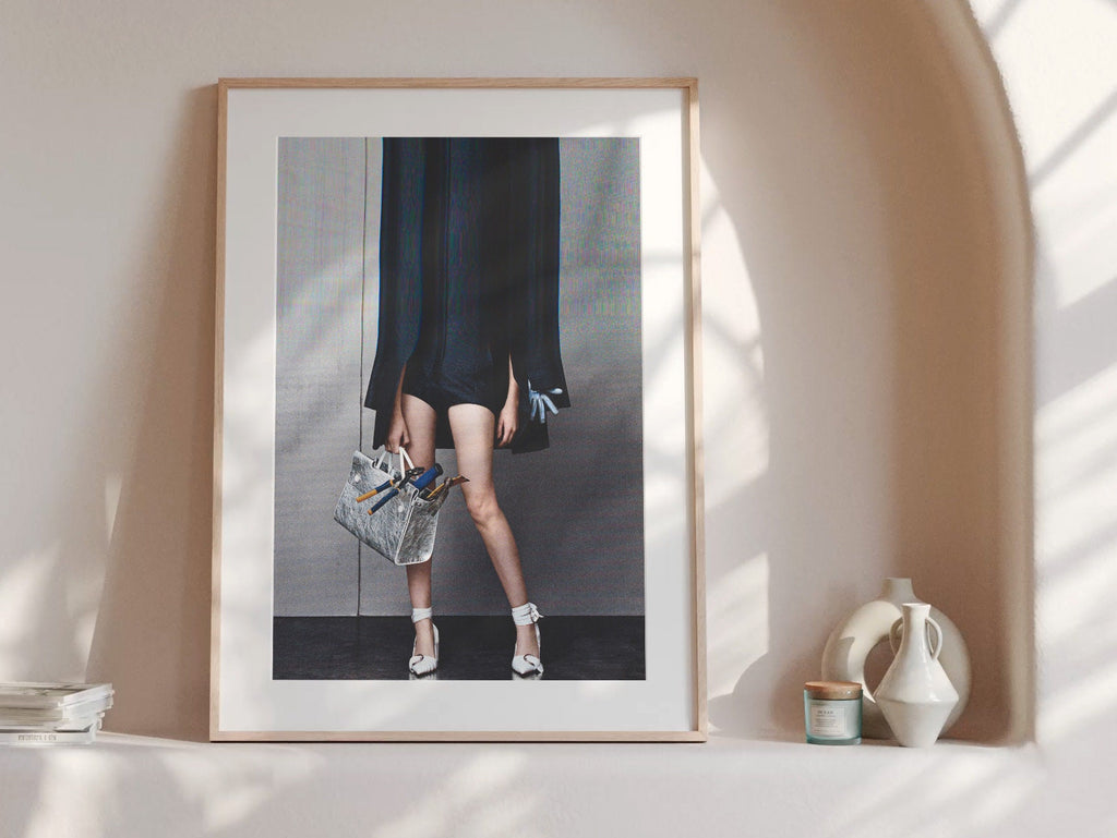 Surrealist Altered Fashion Portrait - Unique Abstract Wall Art for Contemporary Home Decor | Untitled (57) Giclée Print