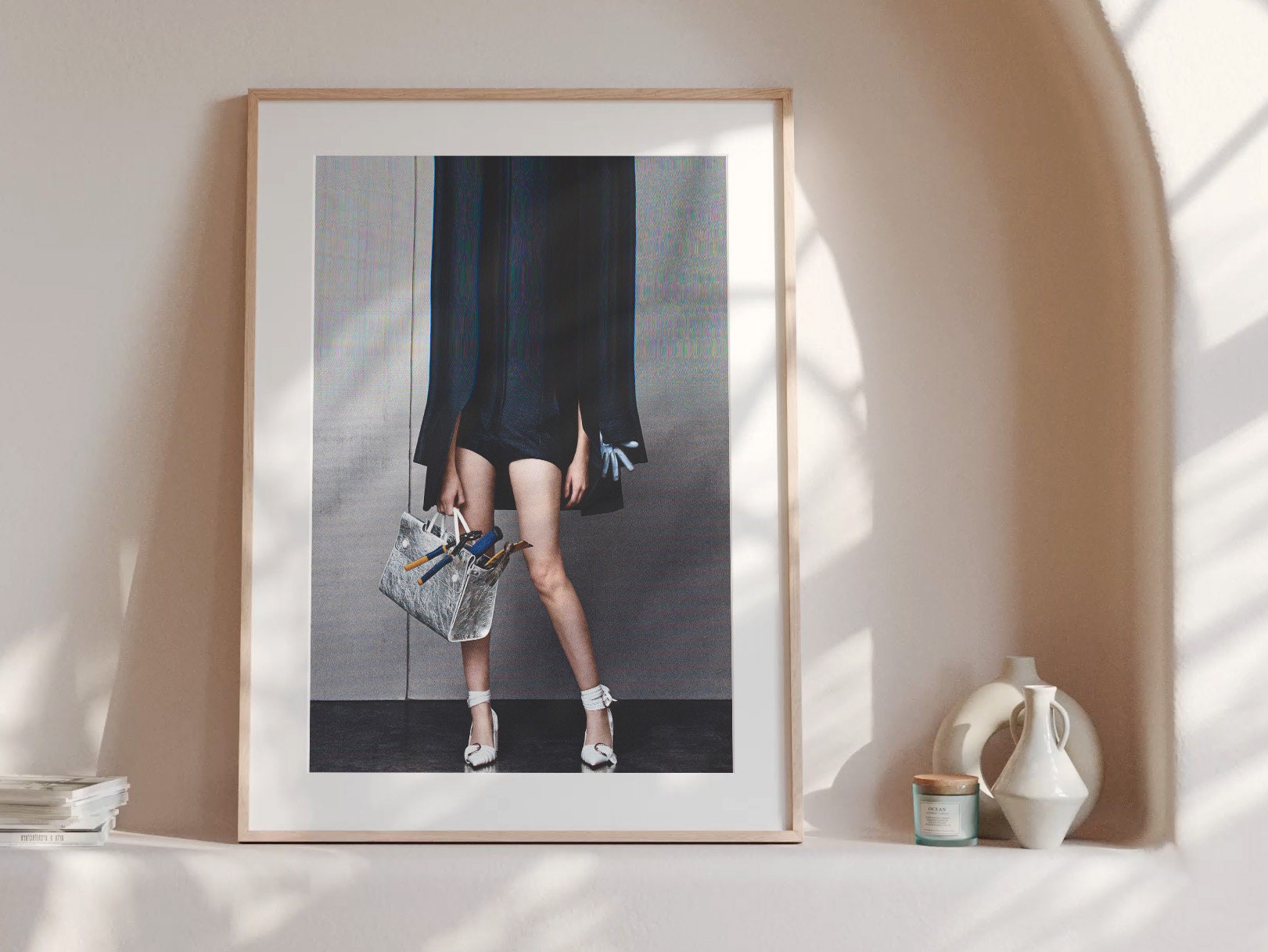 Surrealist Altered Fashion Portrait - Unique Abstract Wall Art for Contemporary Home Decor | Untitled (57) Giclée Print