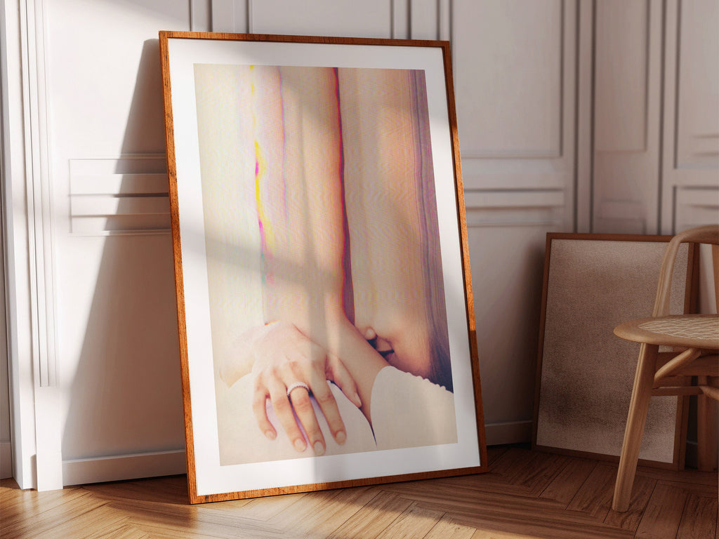 Dreamy Abstract Altered Portrait - Surreal Soft Colors and Textures for Contemporary Home Decor | Untitled (58) Giclée Print