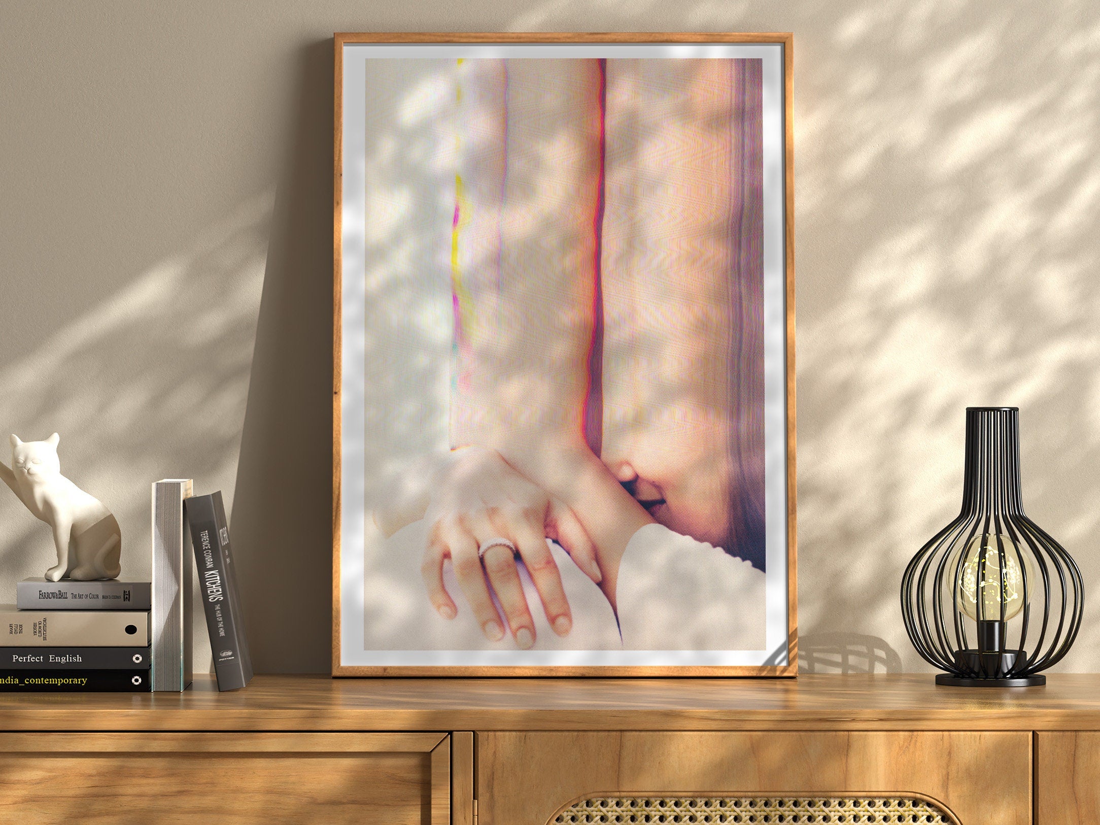 Dreamy Abstract Altered Portrait - Surreal Soft Colors and Textures for Contemporary Home Decor | Untitled (58) Giclée Print