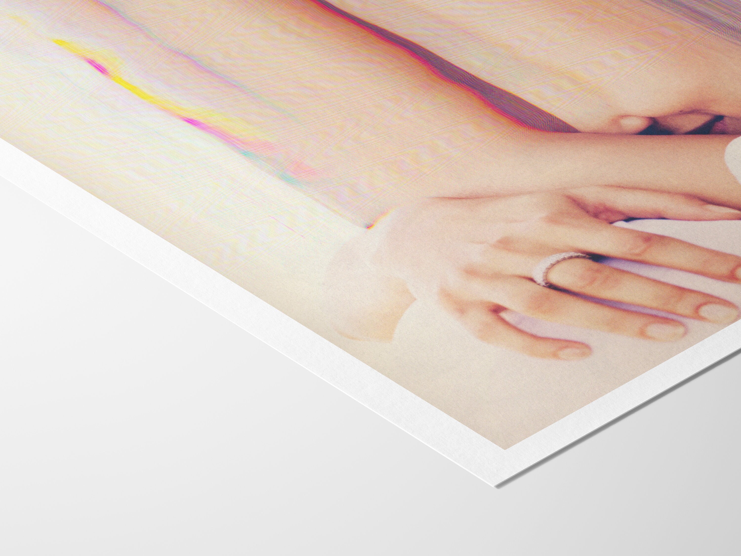 Dreamy Abstract Altered Portrait - Surreal Soft Colors and Textures for Contemporary Home Decor | Untitled (58) Giclée Print