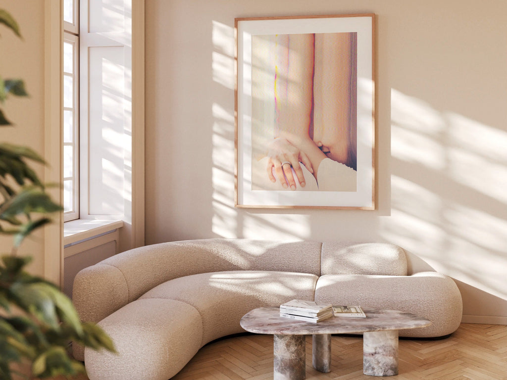 Dreamy Abstract Altered Portrait - Surreal Soft Colors and Textures for Contemporary Home Decor | Untitled (58) Giclée Print