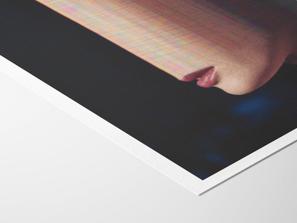 Surreal Altered Portrait Art Print - Abstract Glitch Aesthetic for Contemporary Home Decor | Untitled (63) Giclée Print