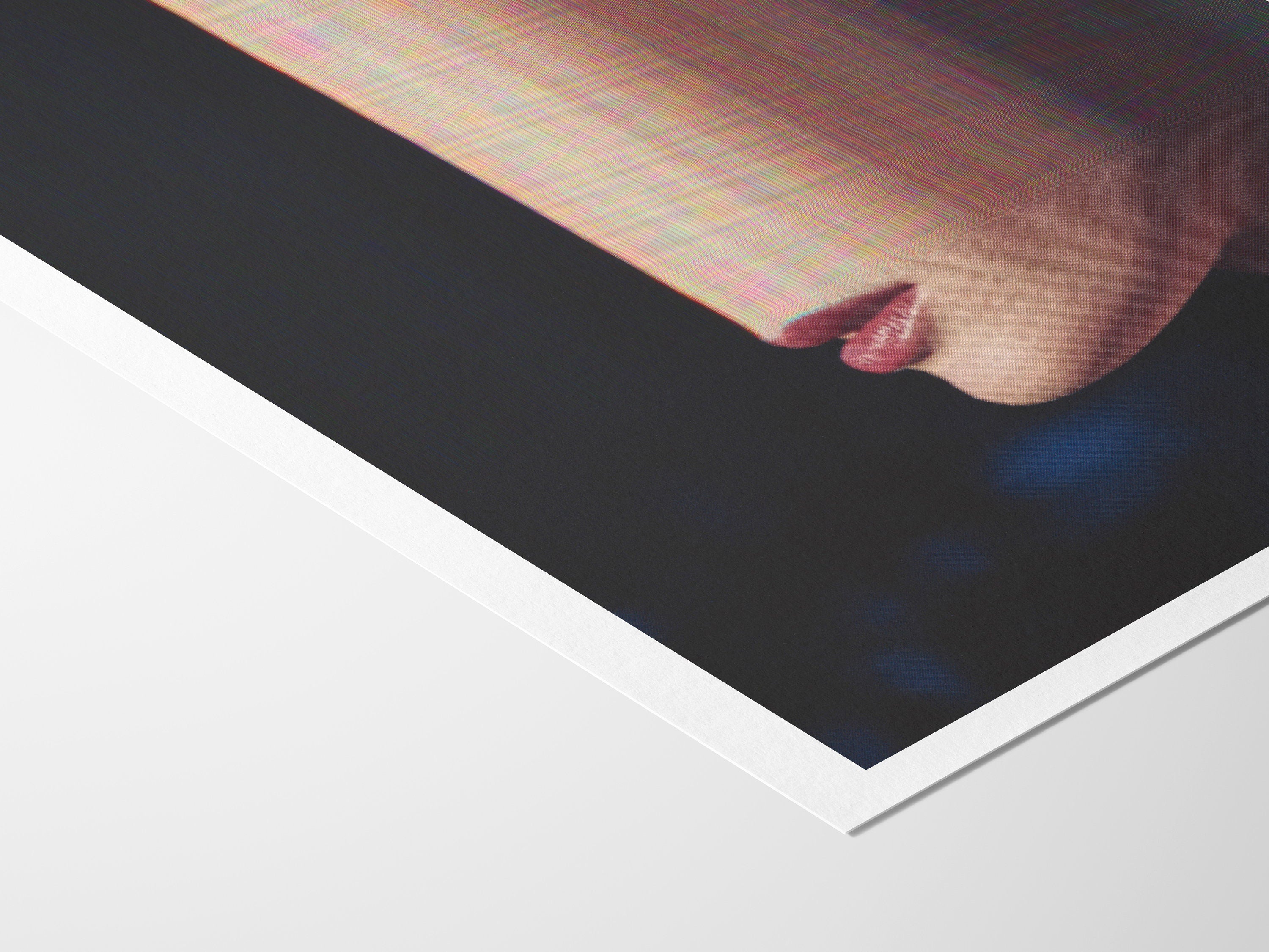 Surreal Altered Portrait Art Print - Abstract Glitch Aesthetic for Contemporary Home Decor | Untitled (63) Giclée Print