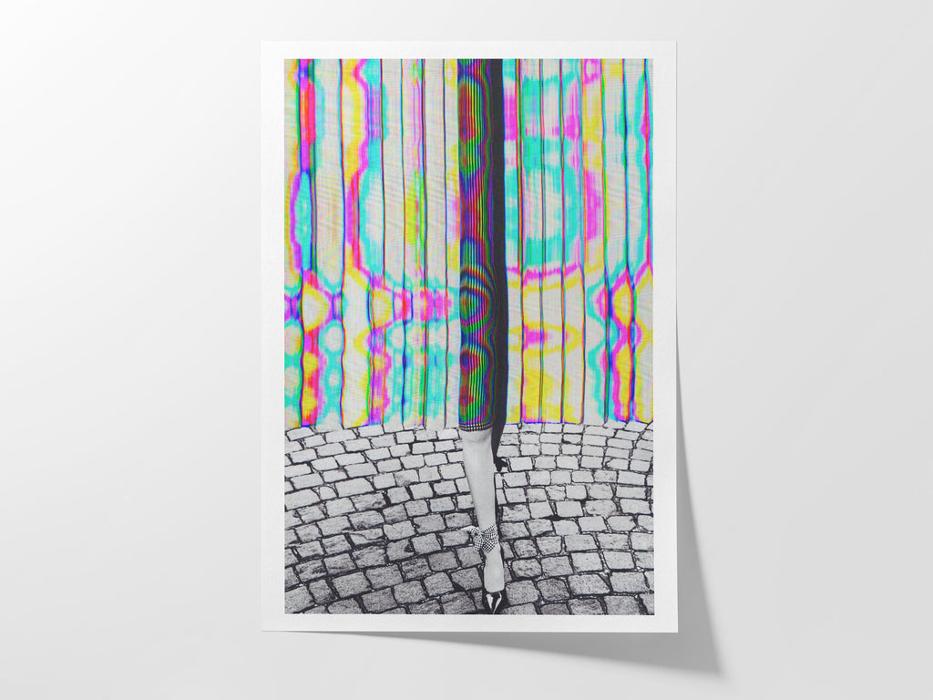 Vibrant Altered Fashion Photography - Surreal Colorful Wall Art for Modern Home Decor | Untitled (64) Giclée Print