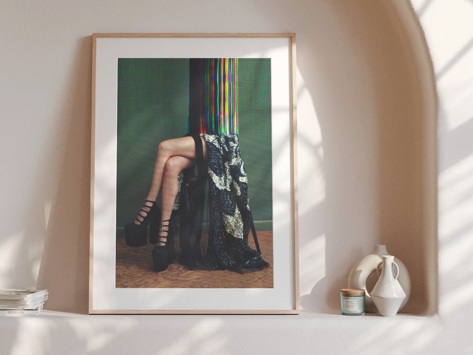 Surreal Altered Fashion Photography Wall Art - Colorful Abstract Elegance for Contemporary Home Decor | Untitled (66) Giclée Print
