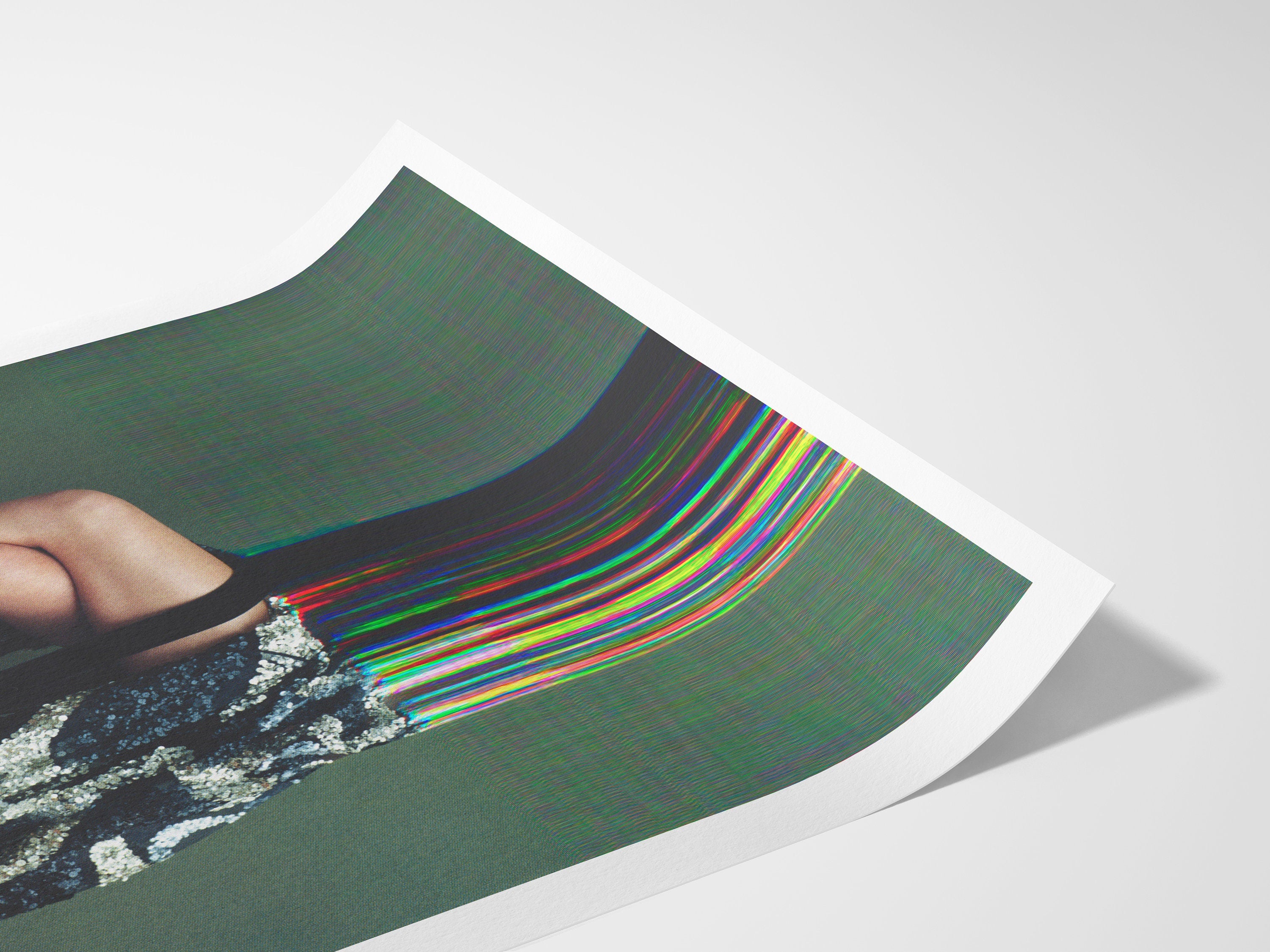 Surreal Altered Fashion Photography Wall Art - Colorful Abstract Elegance for Contemporary Home Decor | Untitled (66) Giclée Print