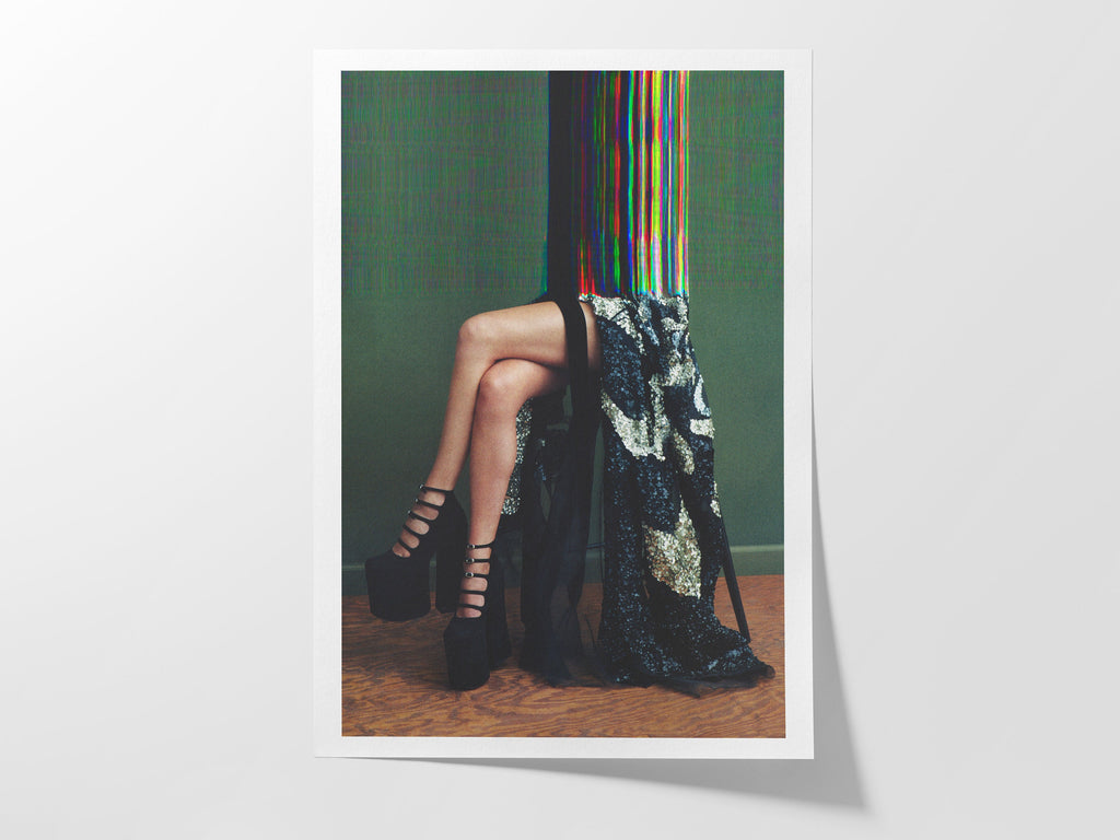 Surreal Altered Fashion Photography Wall Art - Colorful Abstract Elegance for Contemporary Home Decor | Untitled (66) Giclée Print