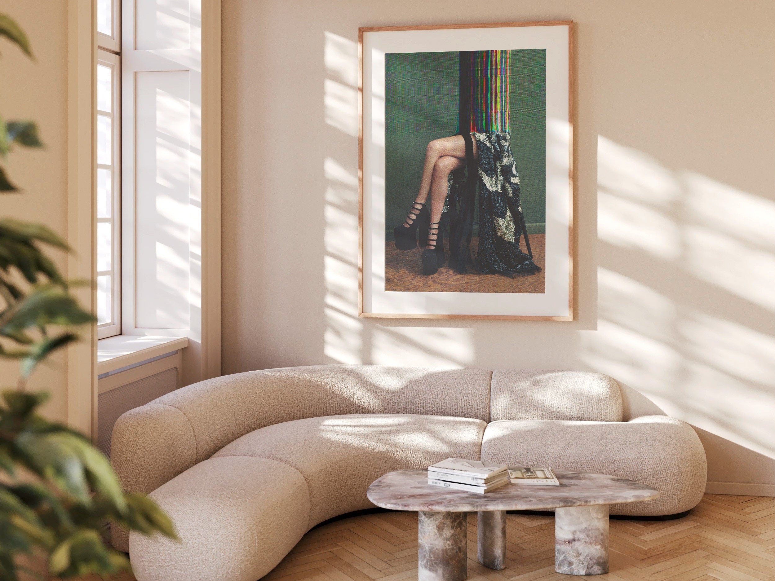 Surreal Altered Fashion Photography Wall Art - Colorful Abstract Elegance for Contemporary Home Decor | Untitled (66) Giclée Print