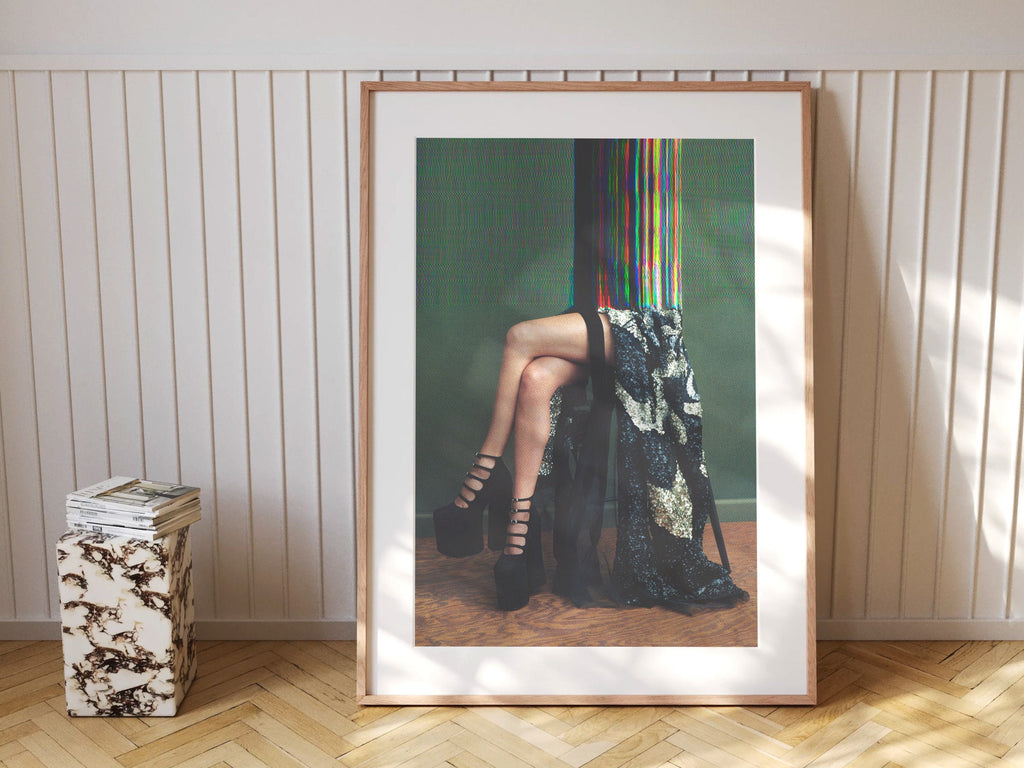Surreal Altered Fashion Photography Wall Art - Colorful Abstract Elegance for Contemporary Home Decor | Untitled (66) Giclée Print