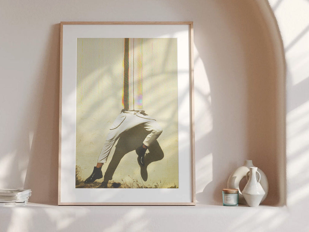 Surreal Altered Fashion Portrait Wall Art - Unique Minimalist Decor for Living Room, Bedroom, or Office | Untitled (67) Giclée Print