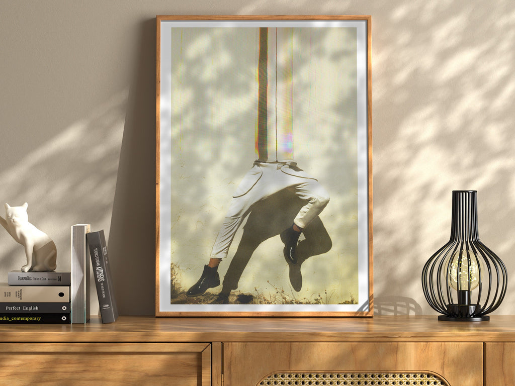 Surreal Altered Fashion Portrait Wall Art - Unique Minimalist Decor for Living Room, Bedroom, or Office | Untitled (67) Giclée Print