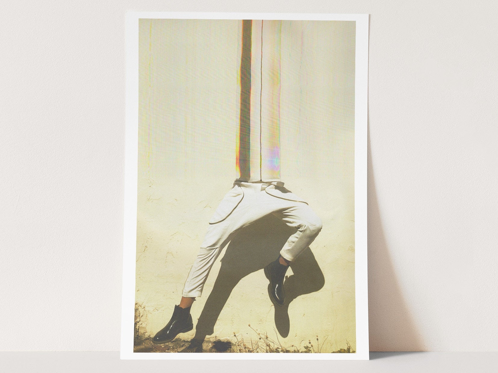 Surreal Altered Fashion Portrait Wall Art - Unique Minimalist Decor for Living Room, Bedroom, or Office | Untitled (67) Giclée Print