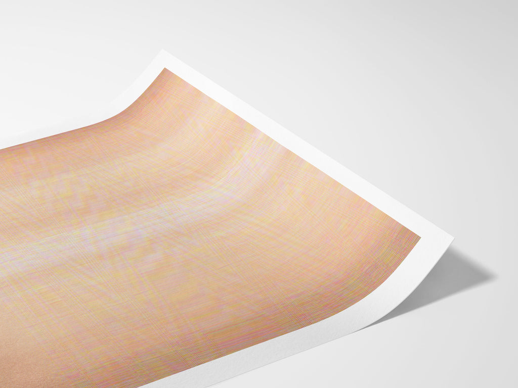 Surreal Altered Red Lips Portrait - Bold Minimalist Artwork for Contemporary Home Decor | Untitled (70) Giclée Print