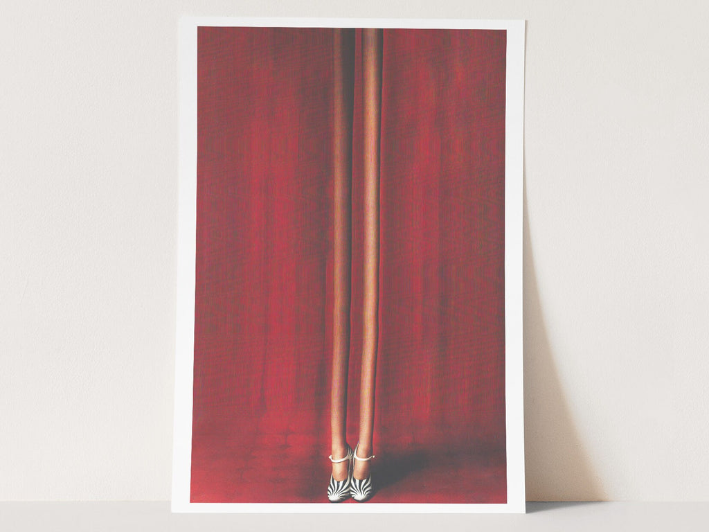 Surreal Elegant Fashion Photography Art - Unique Striped Heels Wall Decor for Contemporary Home Spaces | Untitled (73) Giclée Print