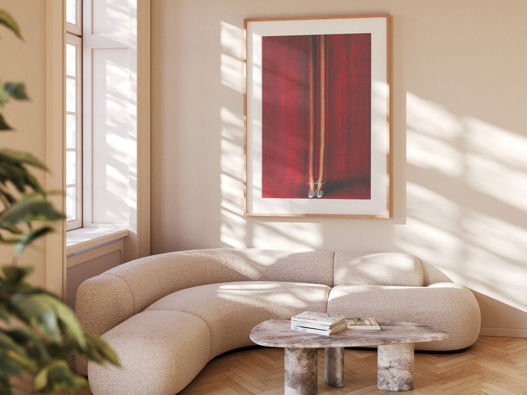 Surreal Elegant Fashion Photography Art - Unique Striped Heels Wall Decor for Contemporary Home Spaces | Untitled (73) Giclée Print